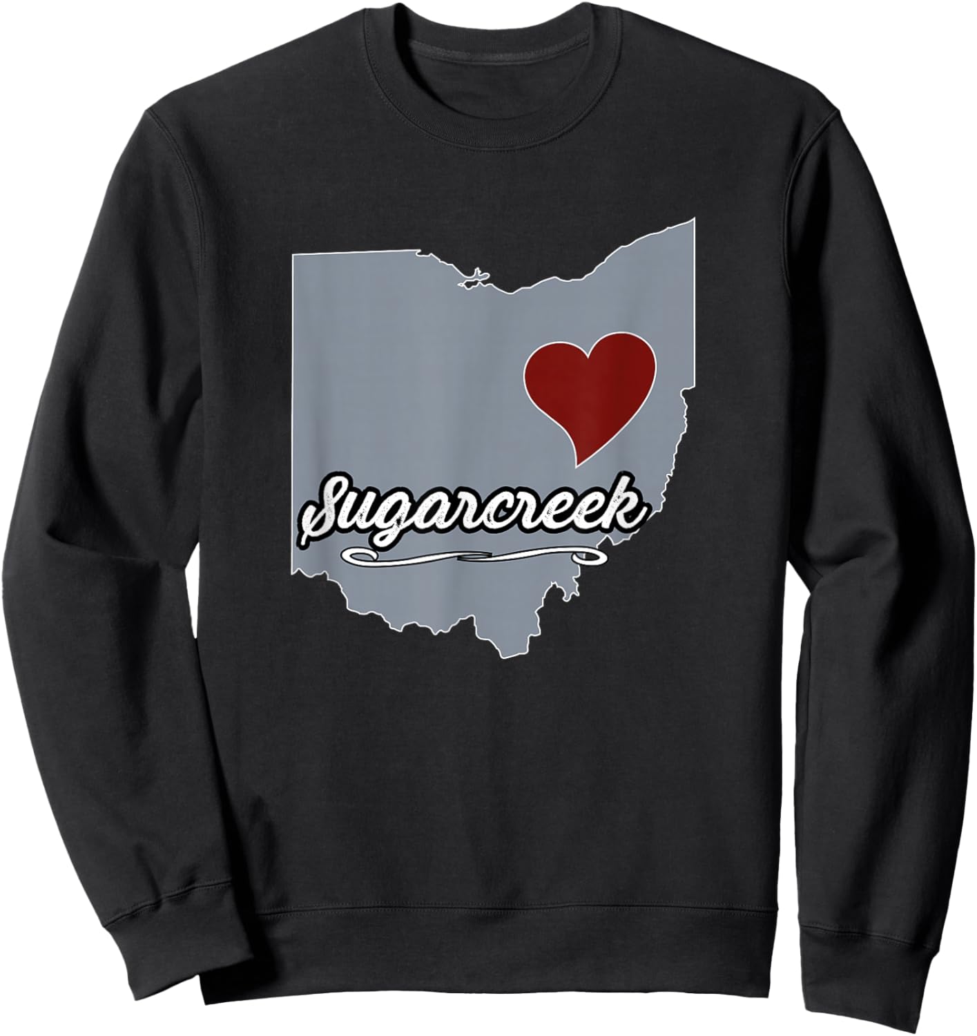 SUGARCREEK - Ohio | OH USA, City Souvenir City State Sweatshirt - Sweatshirt | Black