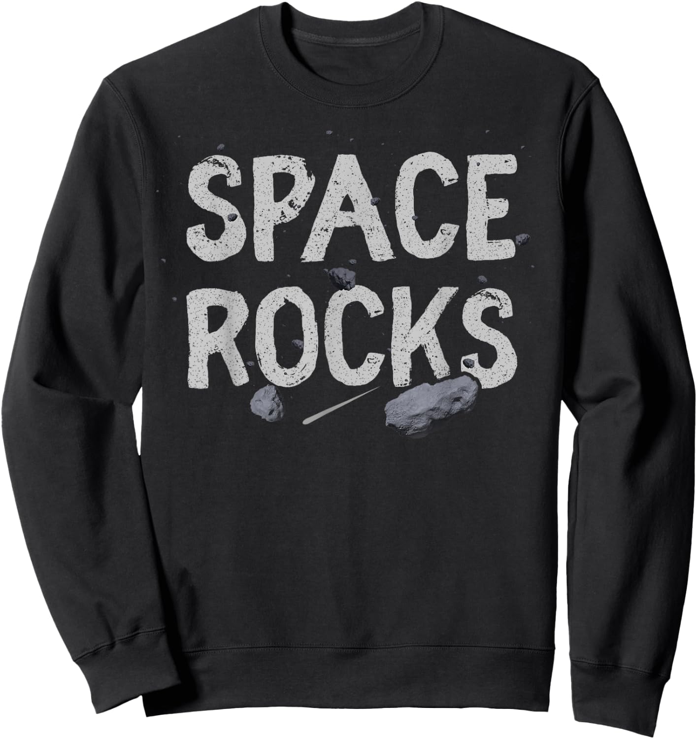 Space Rocks asteroid meteor shower cool space lover design Sweatshirt - Sweatshirt | Black
