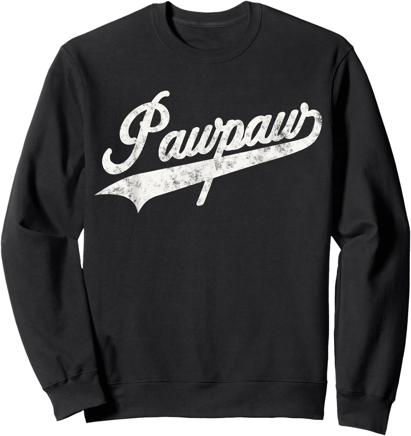 Pawpaw Vintage Retro Style Father’s day Gift Dad Grandpa Sweatshirt - Sweatshirt | Black
