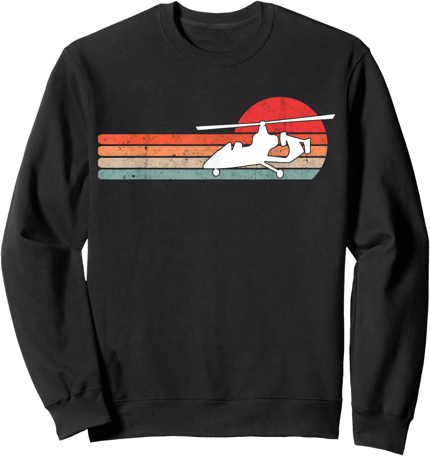 Gyrocopter Retro Autogyro Vintage Sweatshirt - Sweatshirt | Black