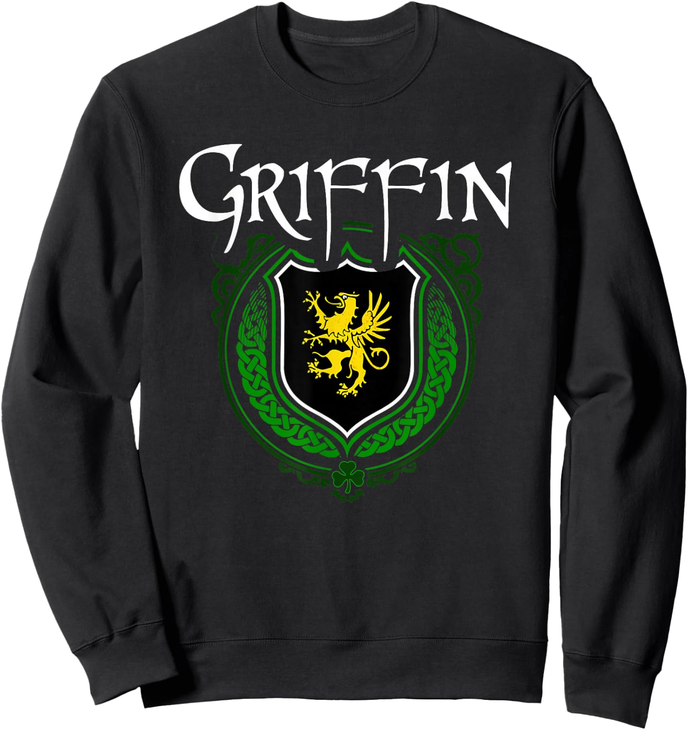 Griffin Surname Irish Clan Tartan Badge Ireland Sweatshirt - Sweatshirt | Black