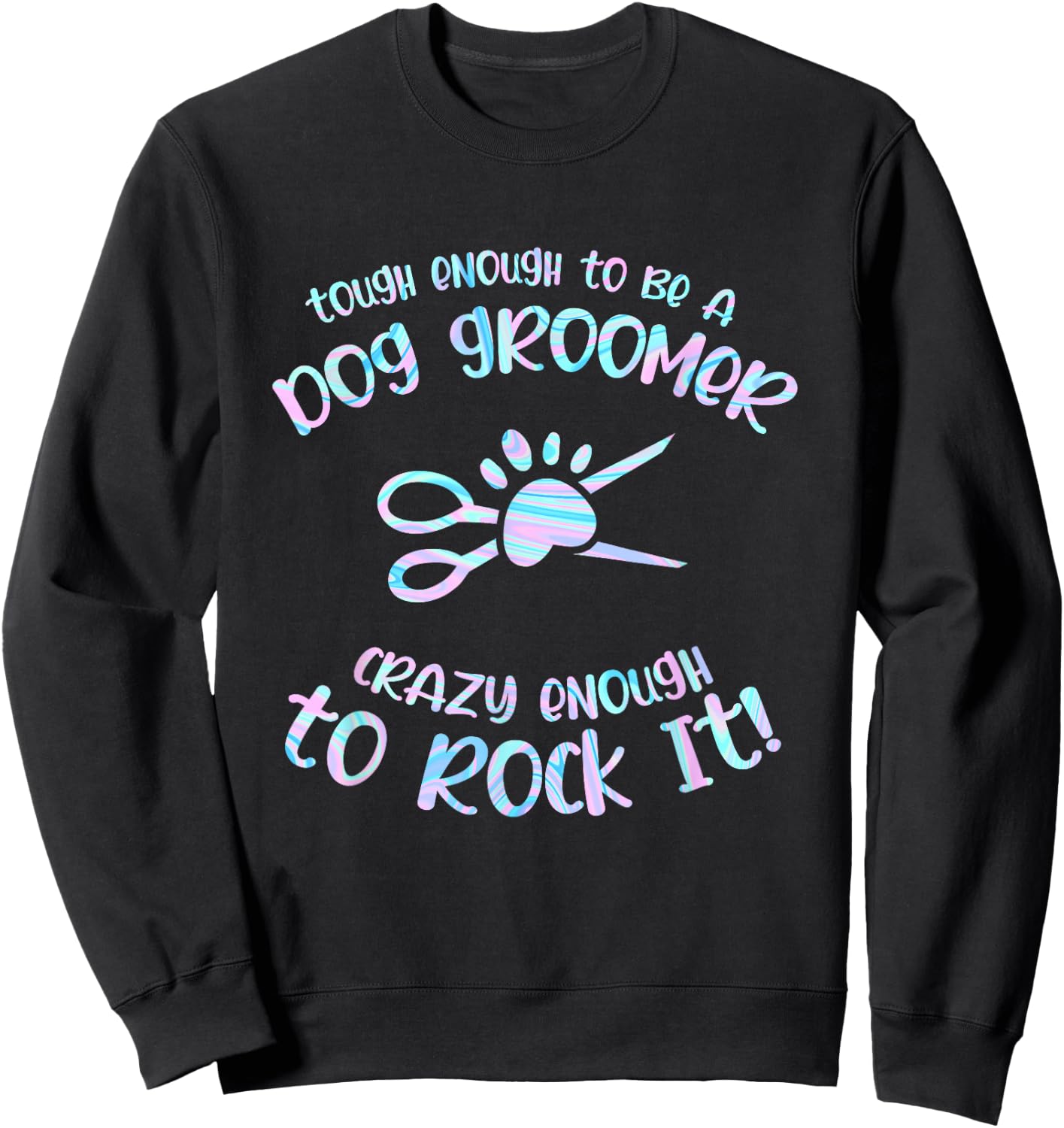 Crazy Groomer Dog Pet Grooming Puppy Puppies Dog Owner Sweatshirt - Sweatshirt | Black
