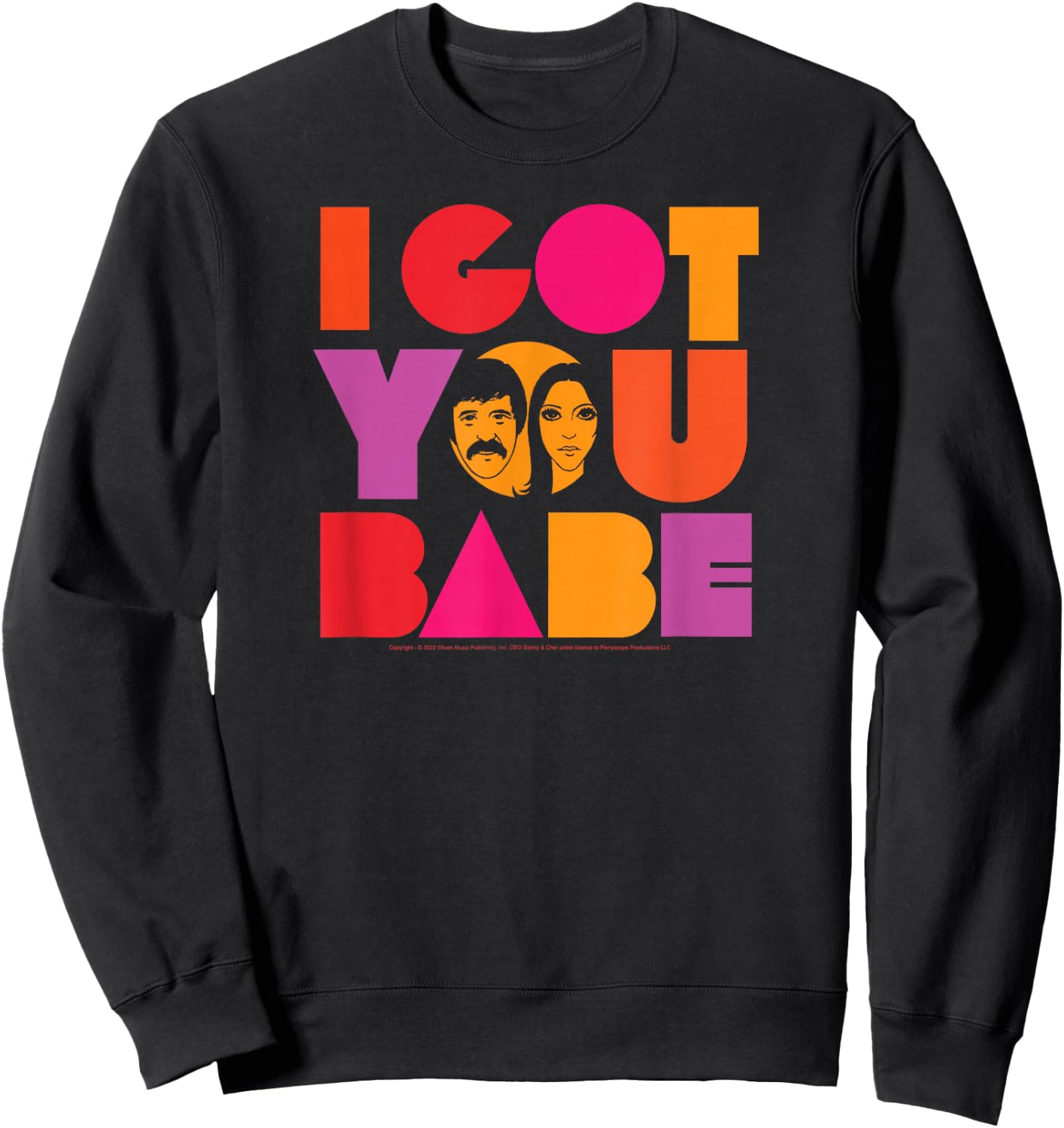 Sonny & Cher - I Got You Babe Sweatshirt - Sweatshirt | Black