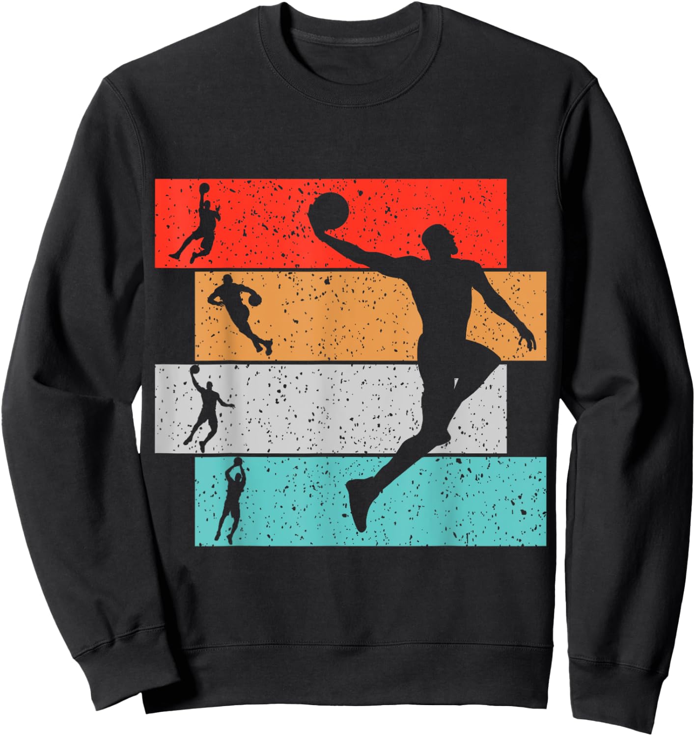 Basketball Kids Boys Men Sweatshirt - Sweatshirt | Black