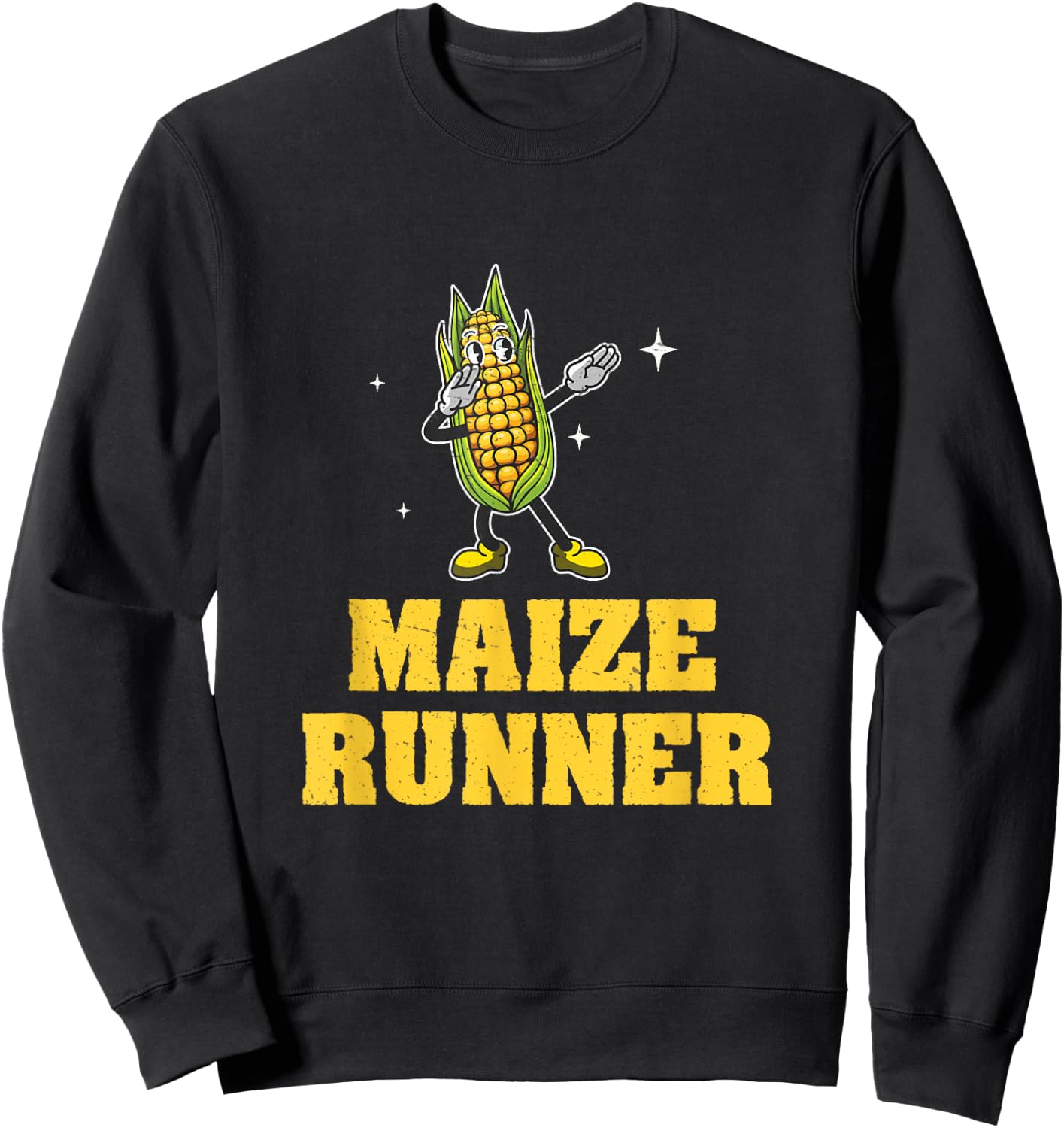 Corn Maze Maize Runner Funny Harvest Season Sweatshirt - Sweatshirt | Black