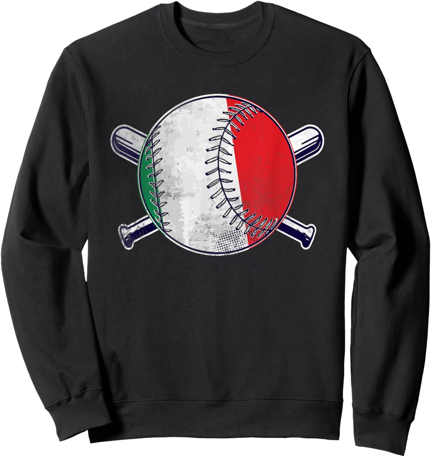 Italian Baseball Sport Italy Baseball Sweatshirt - Sweatshirt | Black