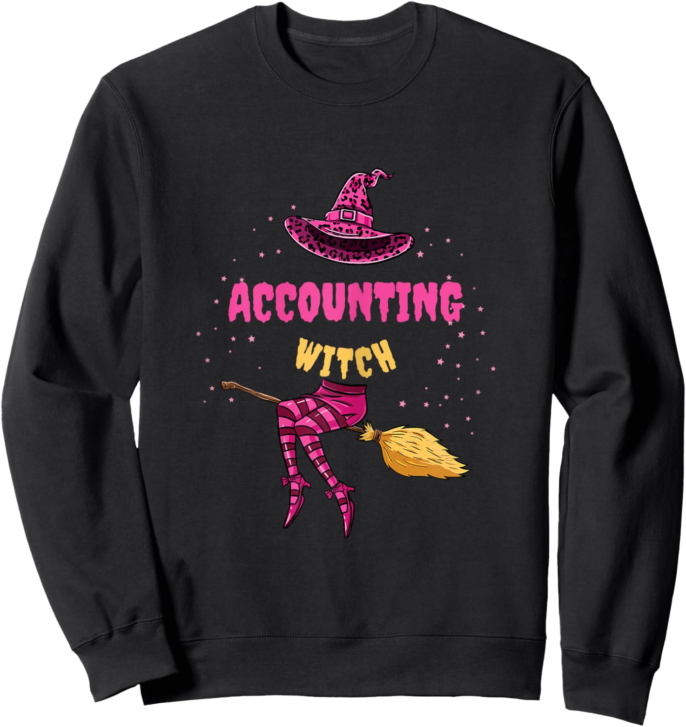 Accounting Witch Halloween Accounting Sweatshirt - Sweatshirt | Black