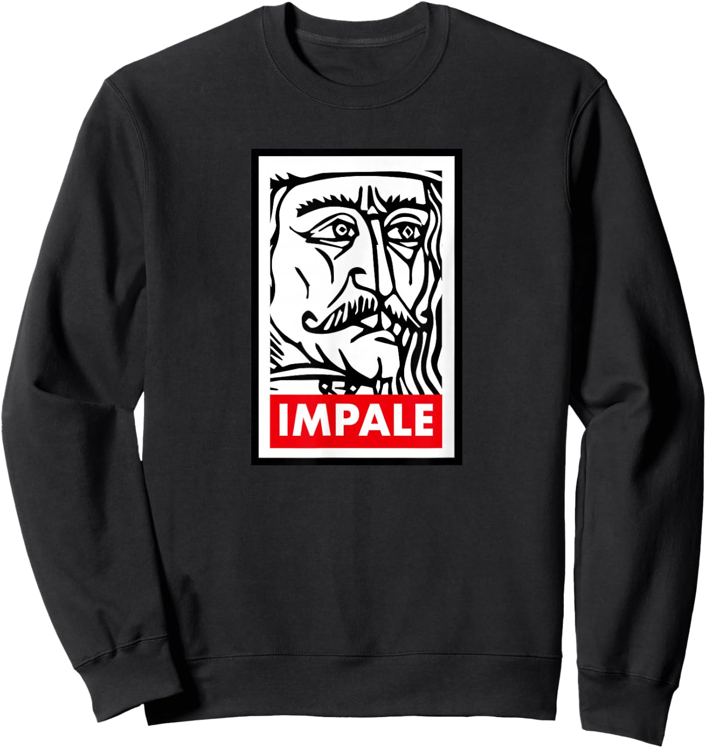 Vlad The Impaler Impale Gothic Grunge Occult Vampire Sweatshirt - Sweatshirt | Black