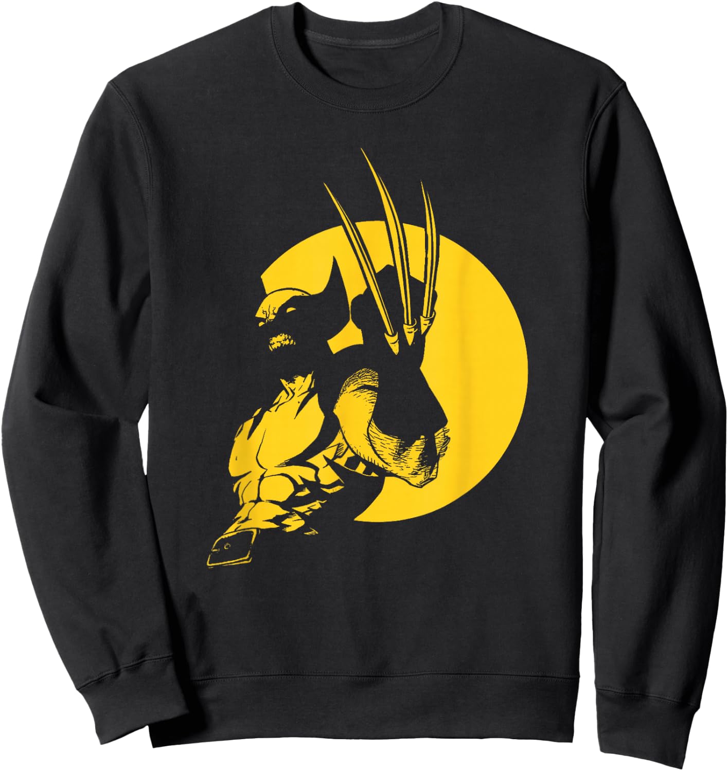 Marvel Wolverine Classic Logan X-Men Silhouette Poster Sweatshirt - Sweatshirt | Black