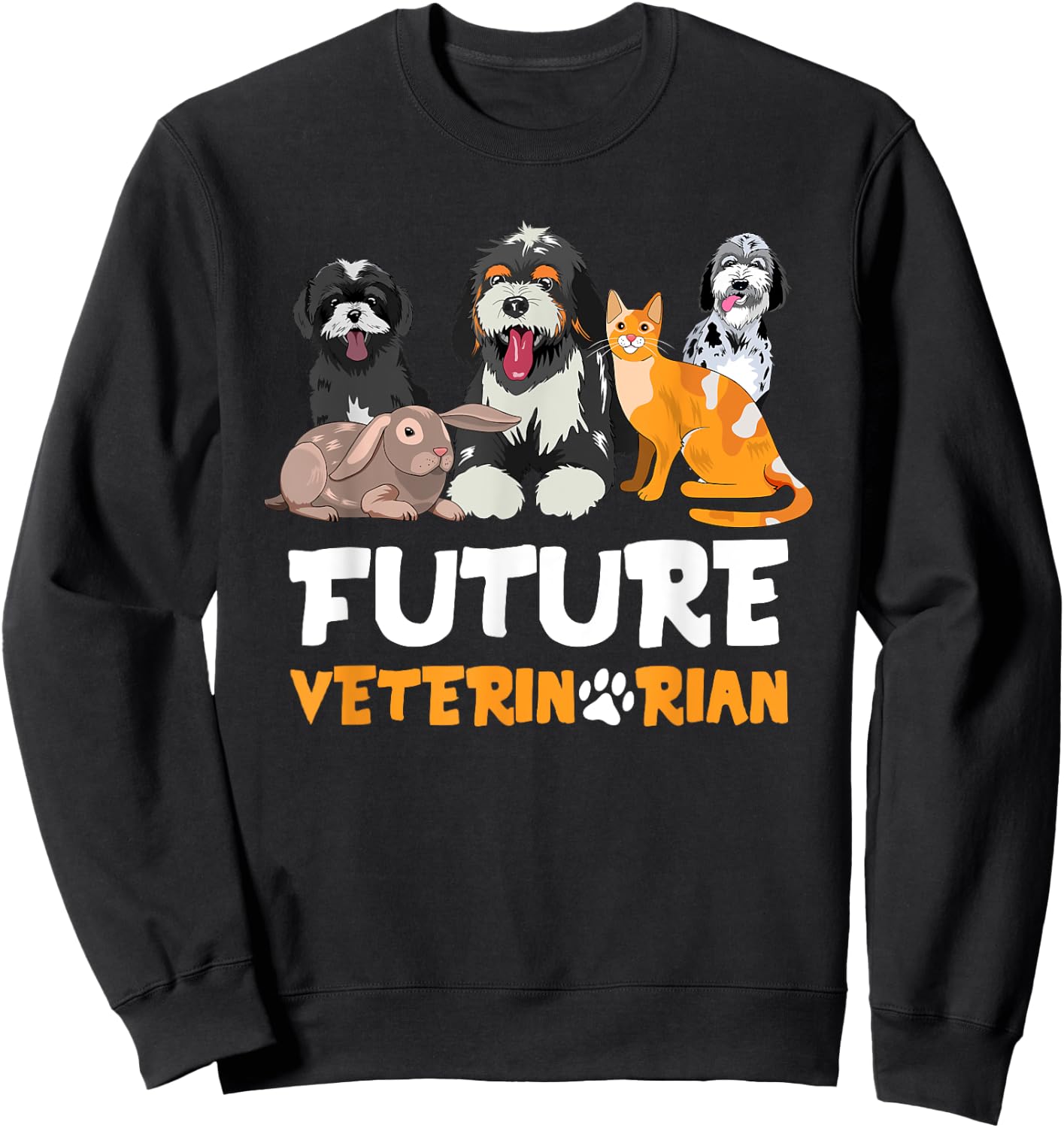 Future Veterinarian - Cute Aspiring Veterinarian Student Sweatshirt - Sweatshirt | Black