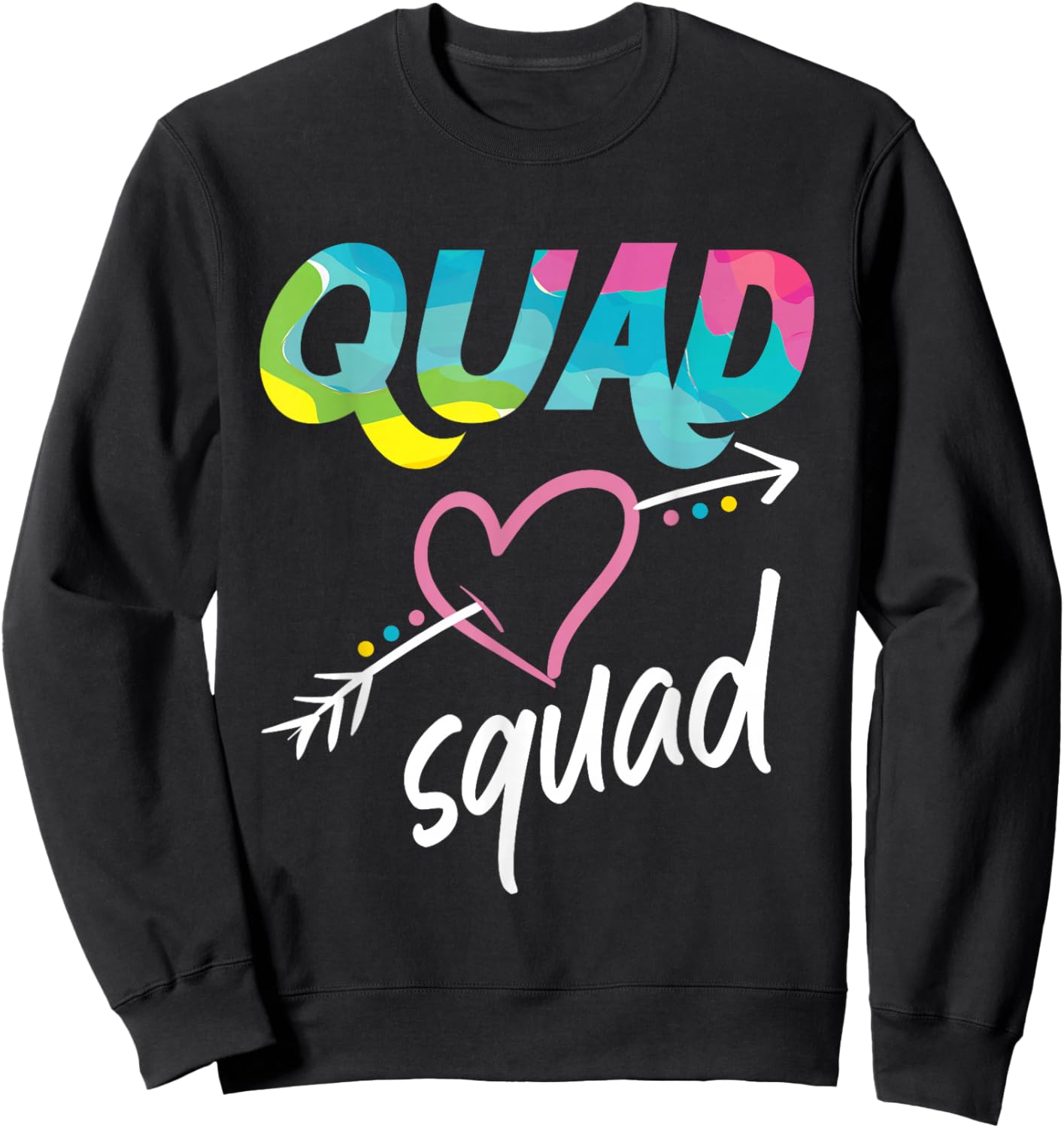 Quad Squad, ATV Four Wheeler Quad Bike Women Sweatshirt - Sweatshirt | Black