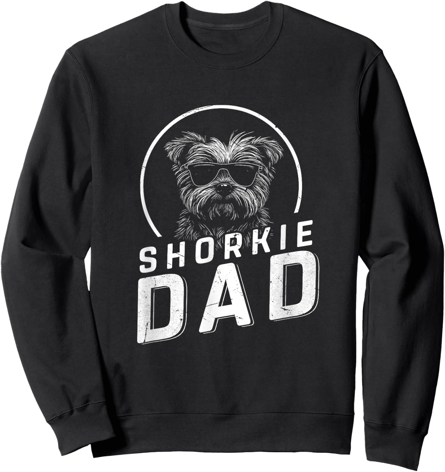 Shorkie Dad Dog Owner Gifts Men Funny Dog Dad Father's Day Sweatshirt - Sweatshirt | Black