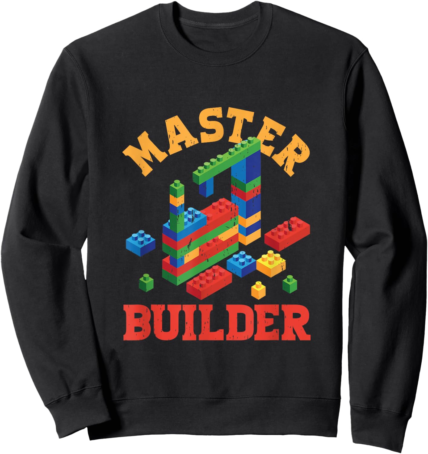 Master Builder Block Building Master Brick Builder Sweatshirt - Sweatshirt | Black
