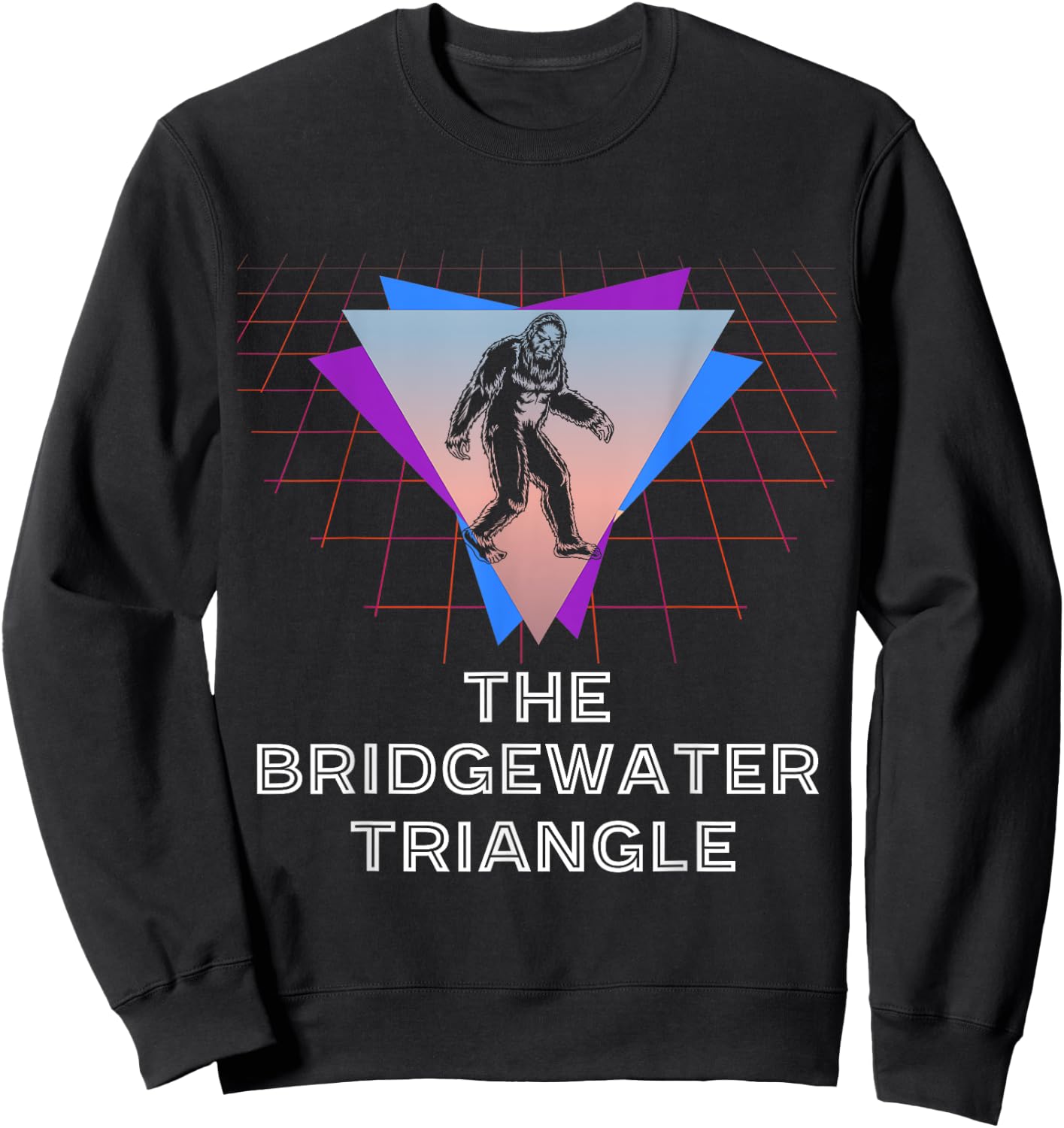 The Bridgewater Triangle Sasquatch Sci Fi Massachusetts Sweatshirt - Sweatshirt | Black