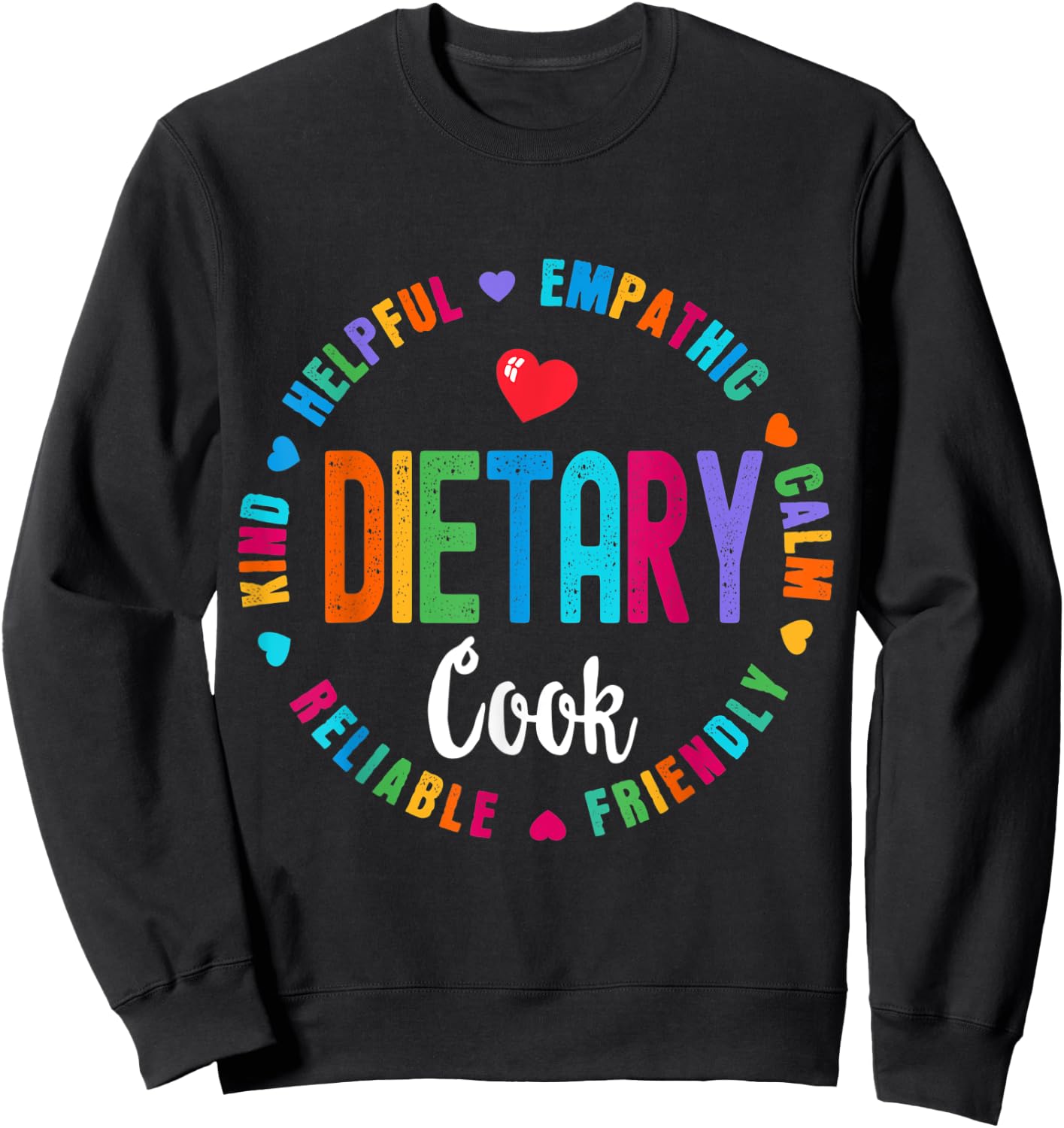 Dietary Cook Appreciation Week healthcare Dietitian Squad Sweatshirt - Sweatshirt | Black