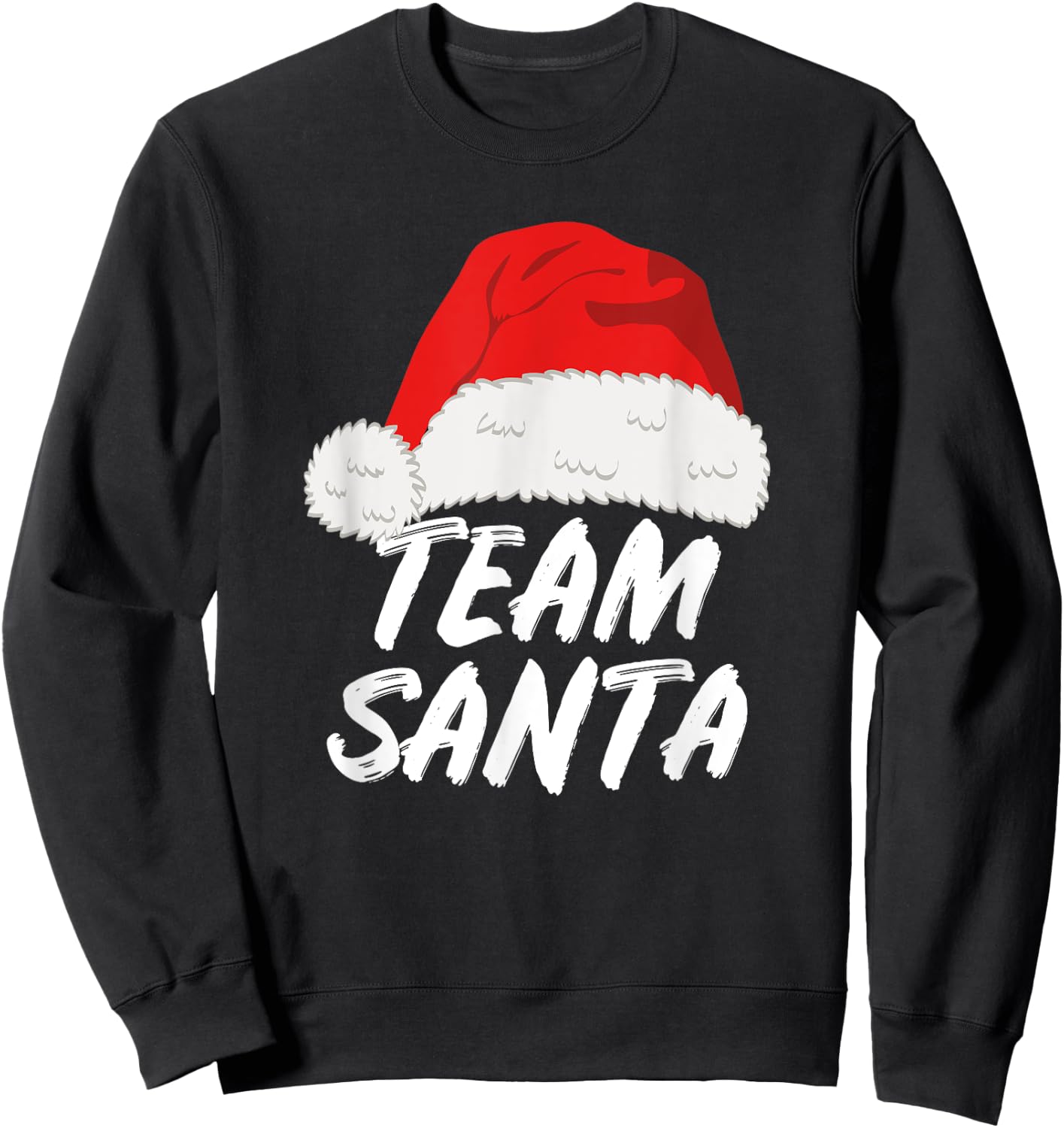 Team Santa Claus Christmas Holiday Sweatshirt - Sweatshirt | Black