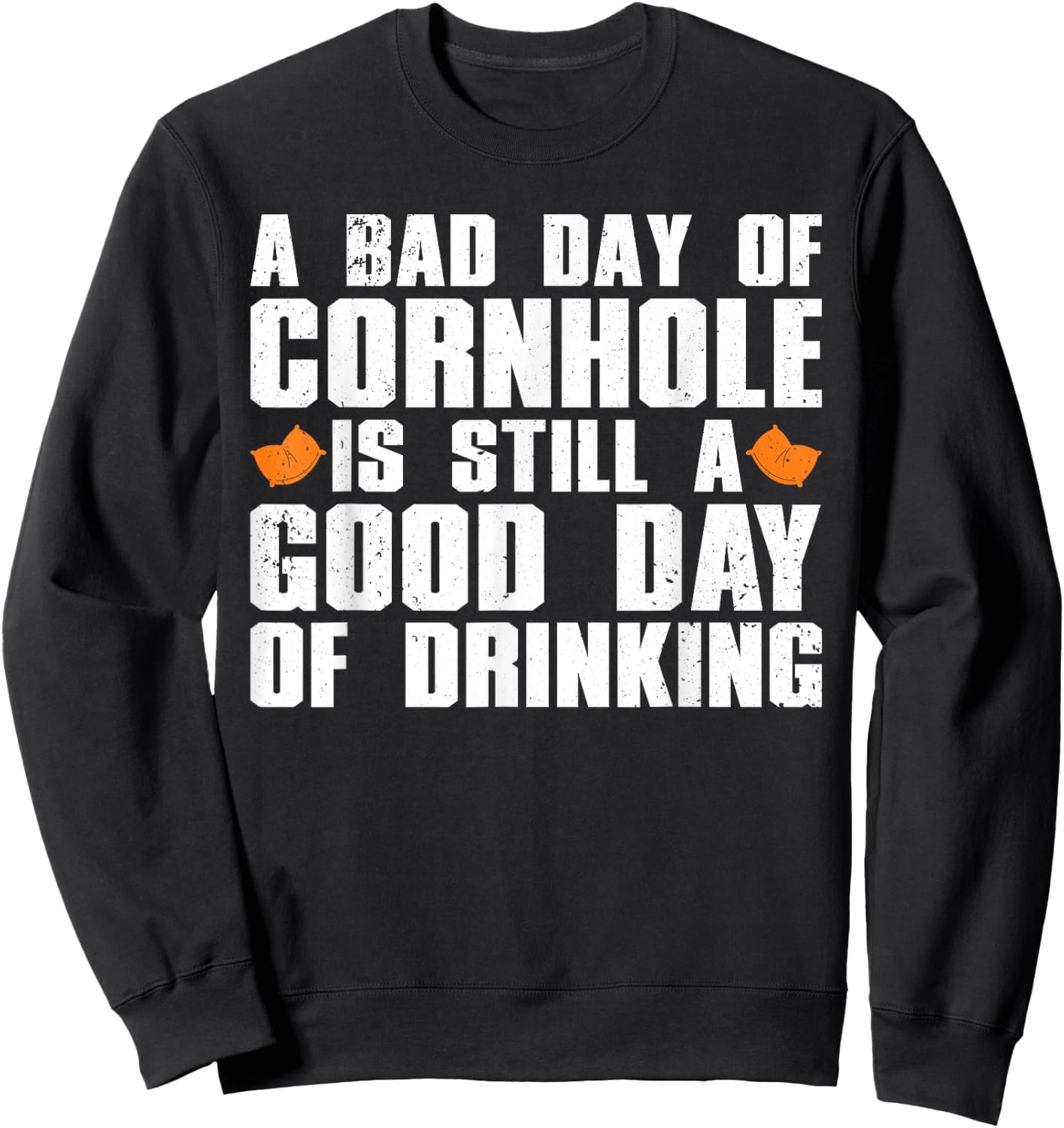 Funny Cornhole Art Women Board Game Cornhole Lover Sweatshirt - Sweatshirt | Black