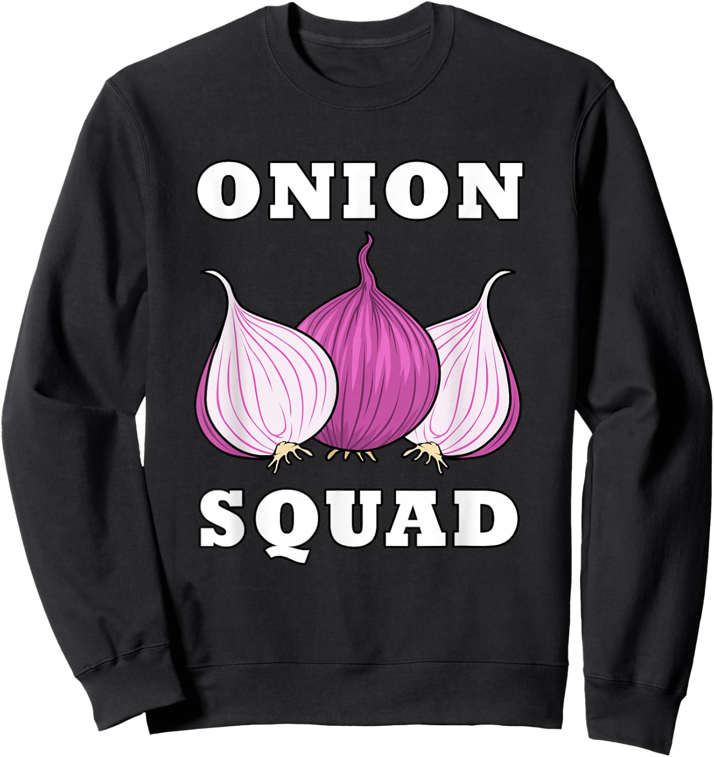 Onion Squad Hobby Chef Vegetables Food Chef Sweatshirt - Sweatshirt | Black
