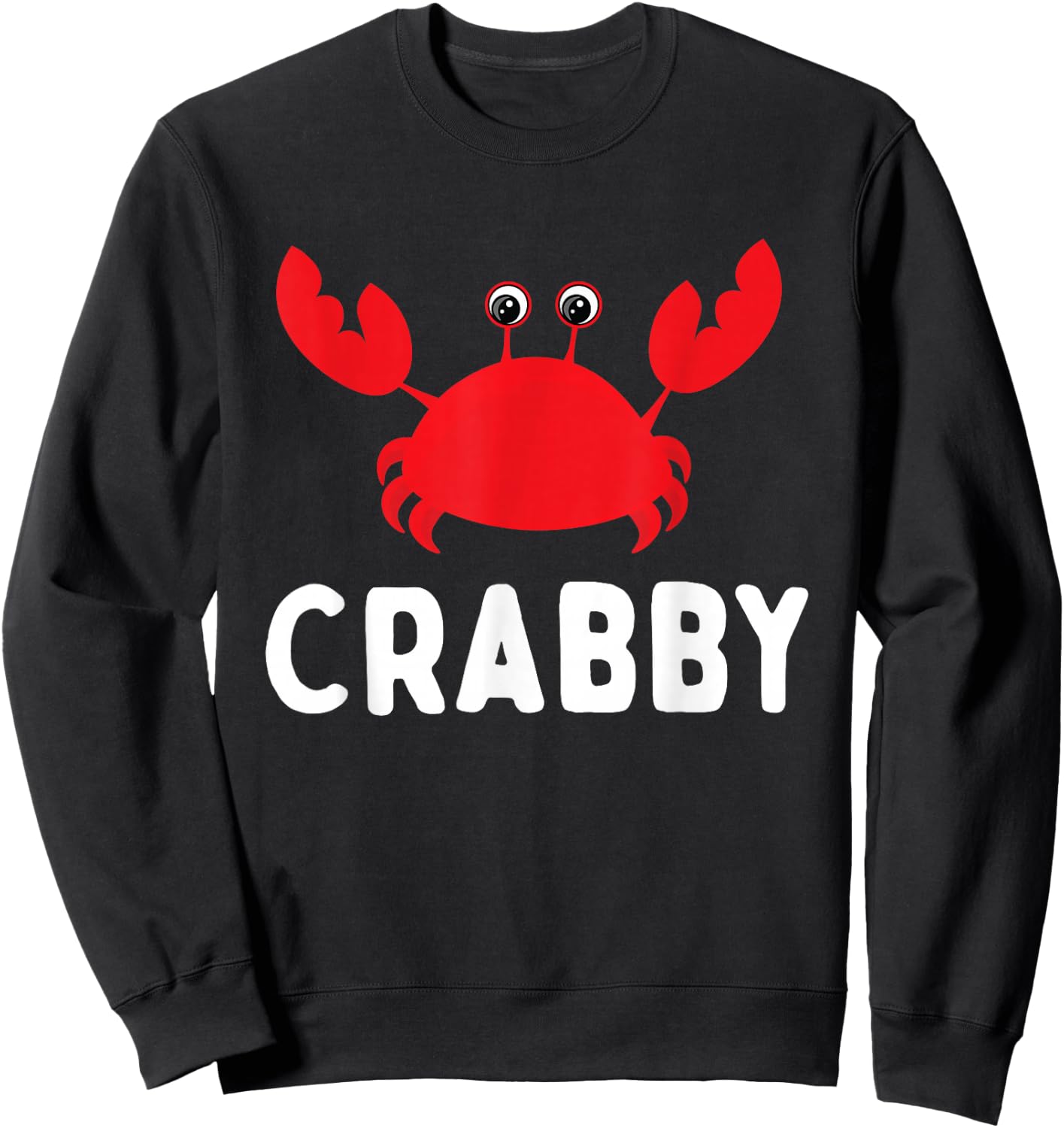 Crabby - Beach Sea Lover Crab Crustacean Animal Lover Sweatshirt - Sweatshirt | Black