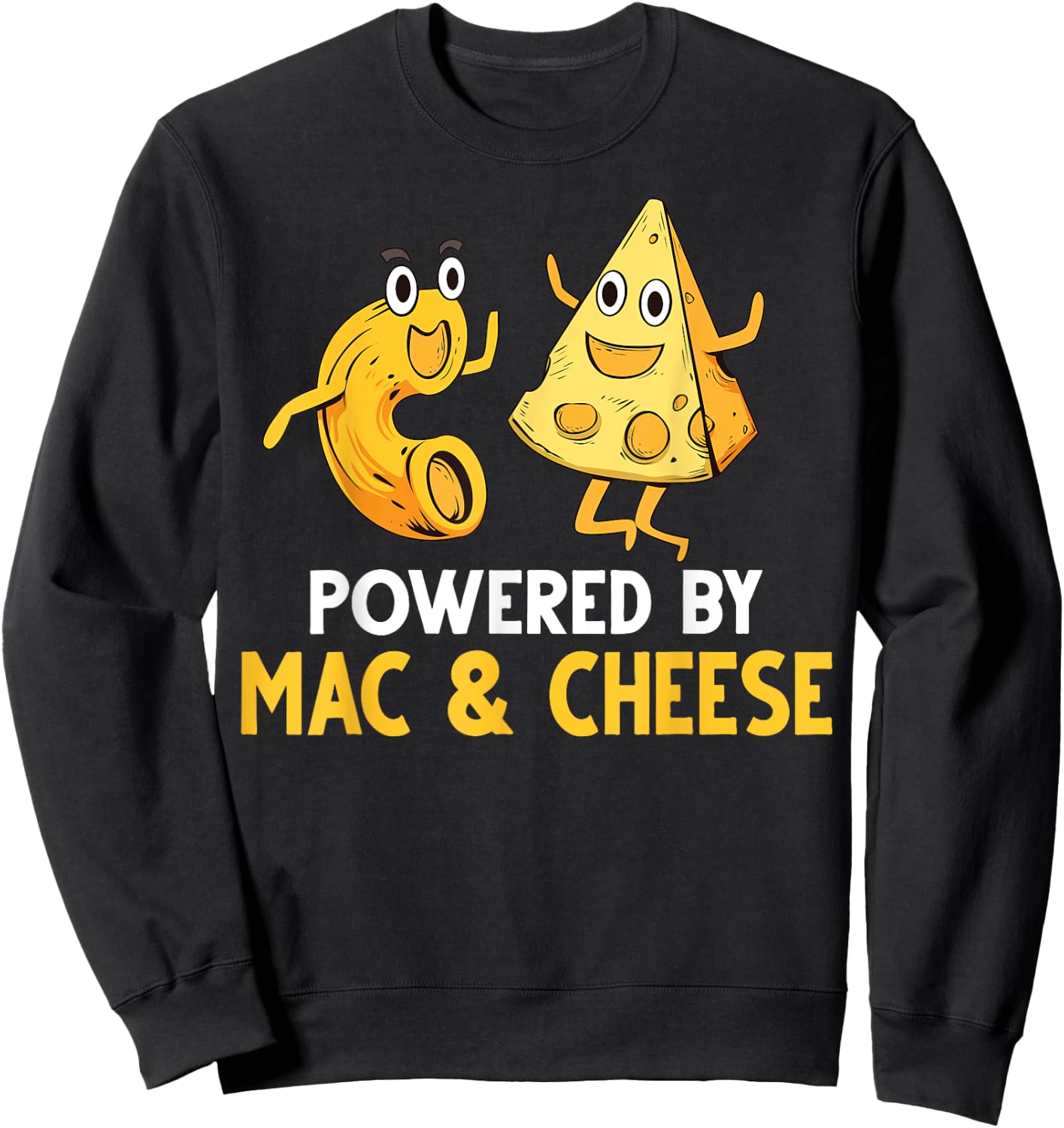 Funny Mac And Cheese Gift Kids Men Women Macaroni Cheese Sweatshirt - Sweatshirt | Black