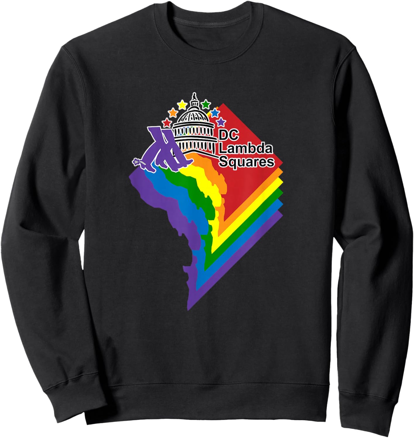 DC Lambda Squares Apparel Sweatshirt - Sweatshirt | Black