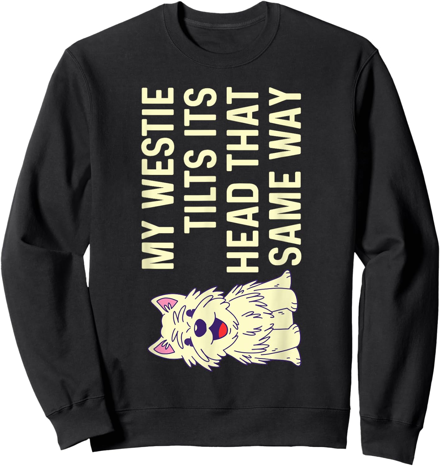 Westie West Highland White Terrier Sweatshirt - Sweatshirt | Black