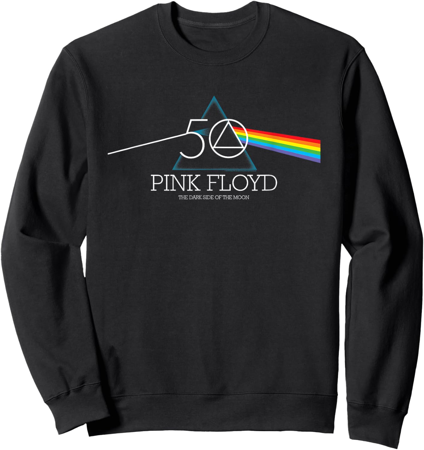 Pink Floyd The Dark Side of The Moon 50th Anniversary Prism Sweatshirt - Sweatshirt | Black