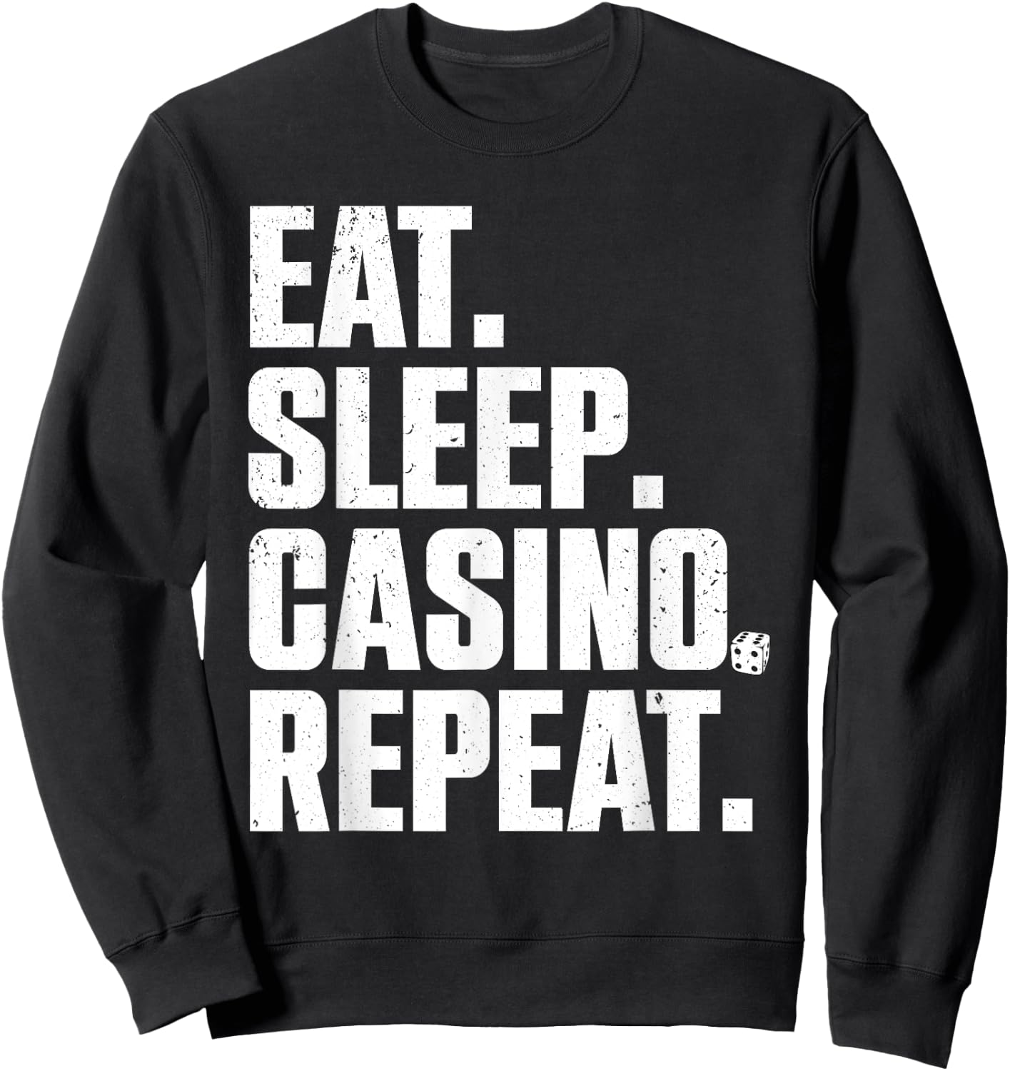 Funny Casino Lover Design Women Casino Gambler Poker Sweatshirt - Sweatshirt | Black