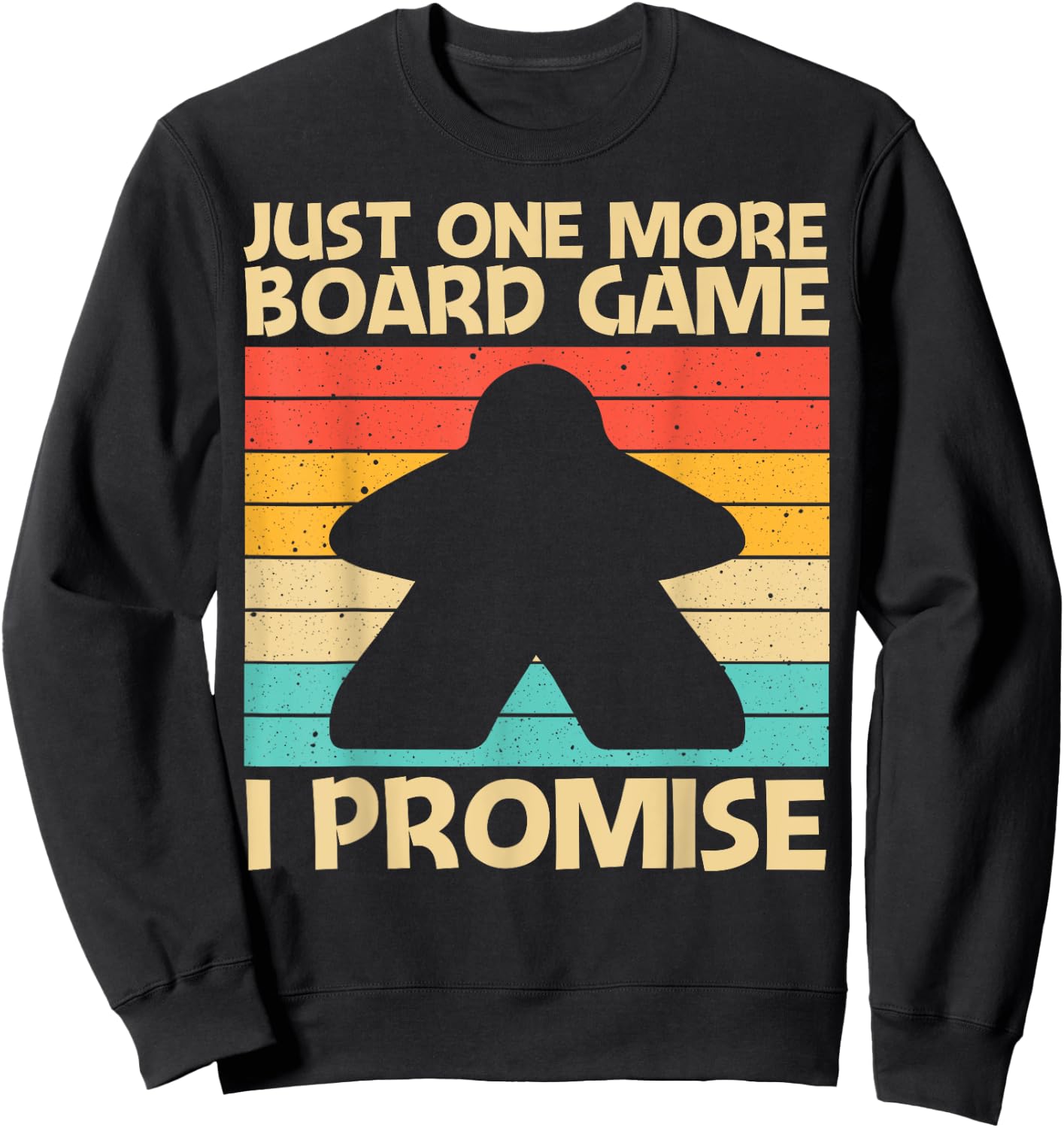 Cool Board Game Art Women Board Gamer Meeple Lovers Sweatshirt - Sweatshirt | Black