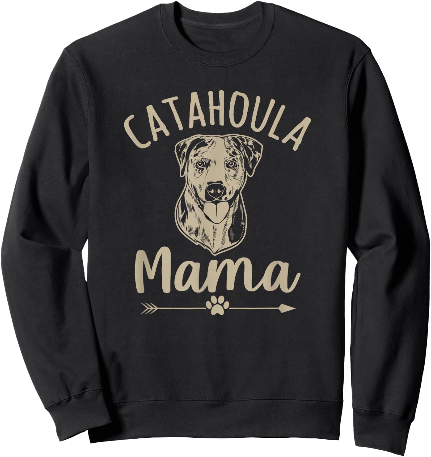 Catahoula Mama Cute Catahoula Leopard Dog Lover Sweatshirt - Sweatshirt | Black
