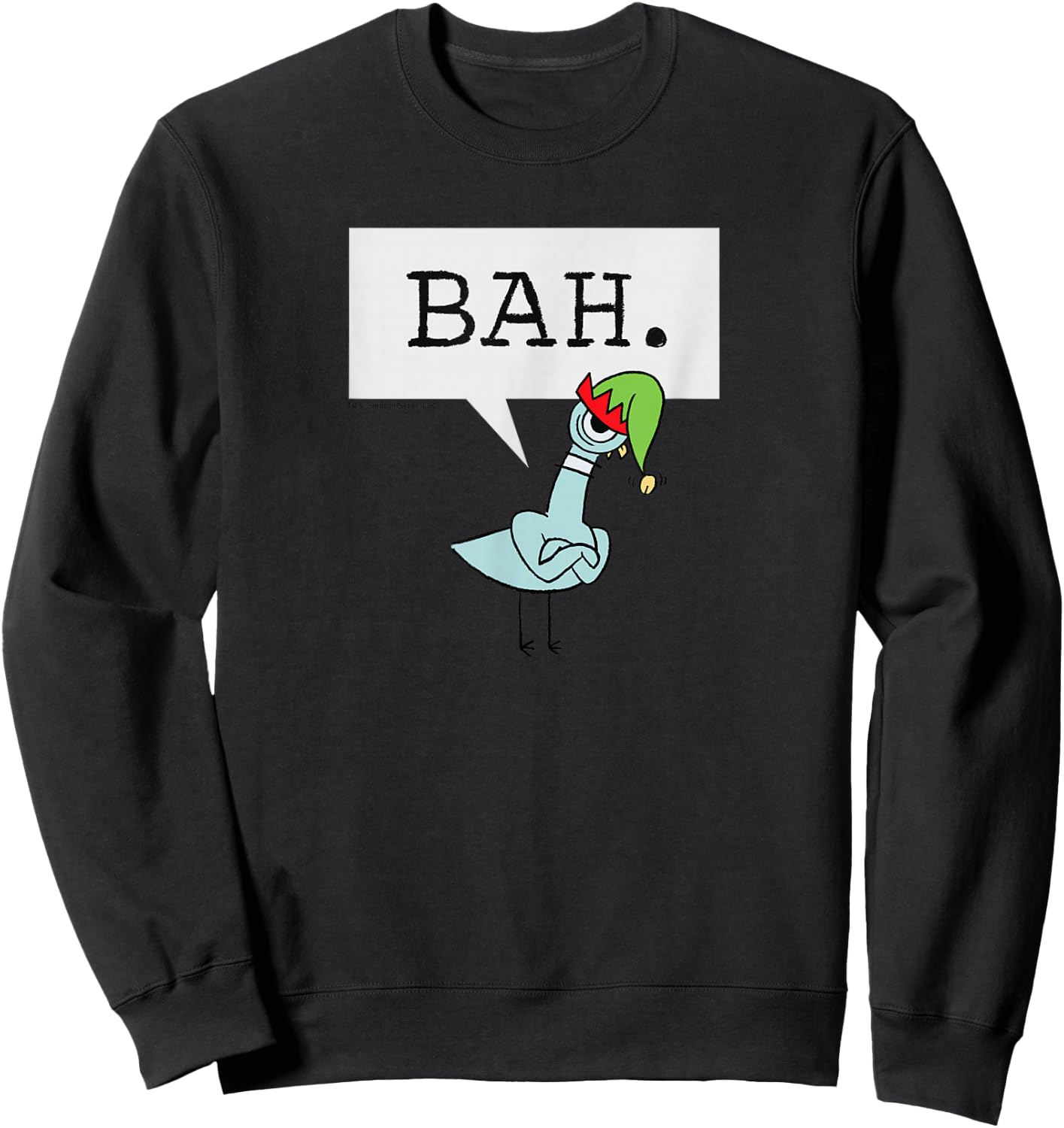 The Pigeon Bah. Christmas Pigeon Sweatshirt - Sweatshirt | Black