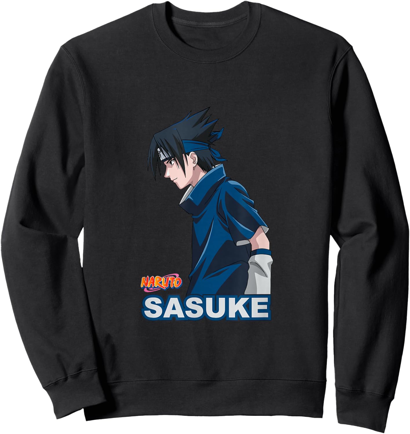 Naruto Classic Sasuke Side View Sweatshirt - Sweatshirt | Black