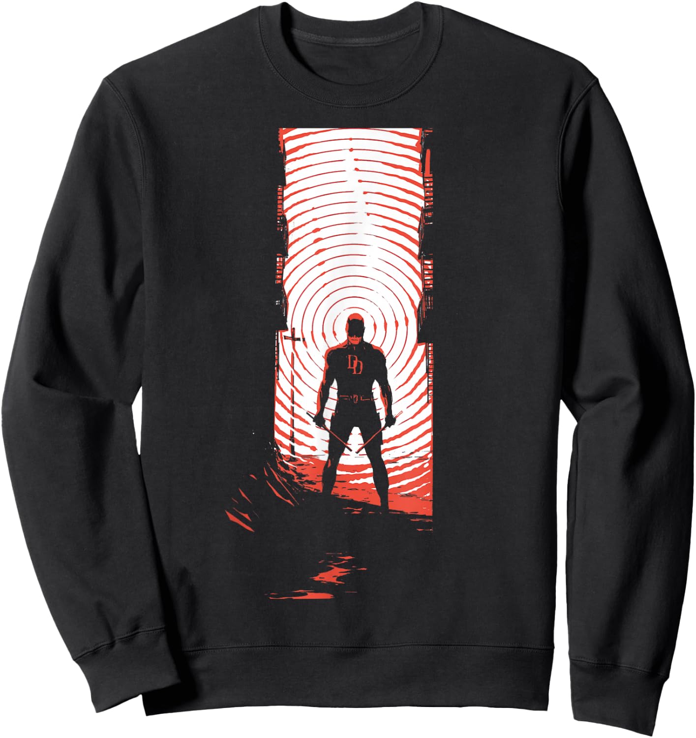 Marvel Daredevil Radar Sense Man Without Fear Variant Cover Sweatshirt - Sweatshirt | Black