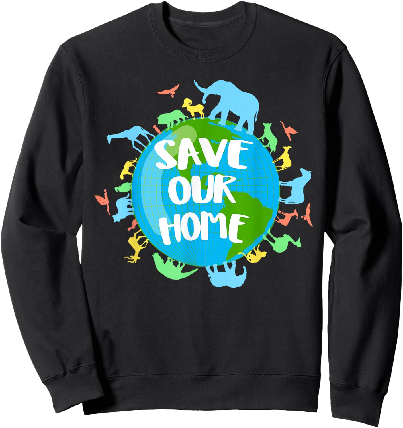 Earth Day 2025 Environmental Nature Planet | & Sweatshirt - Sweatshirt | Black