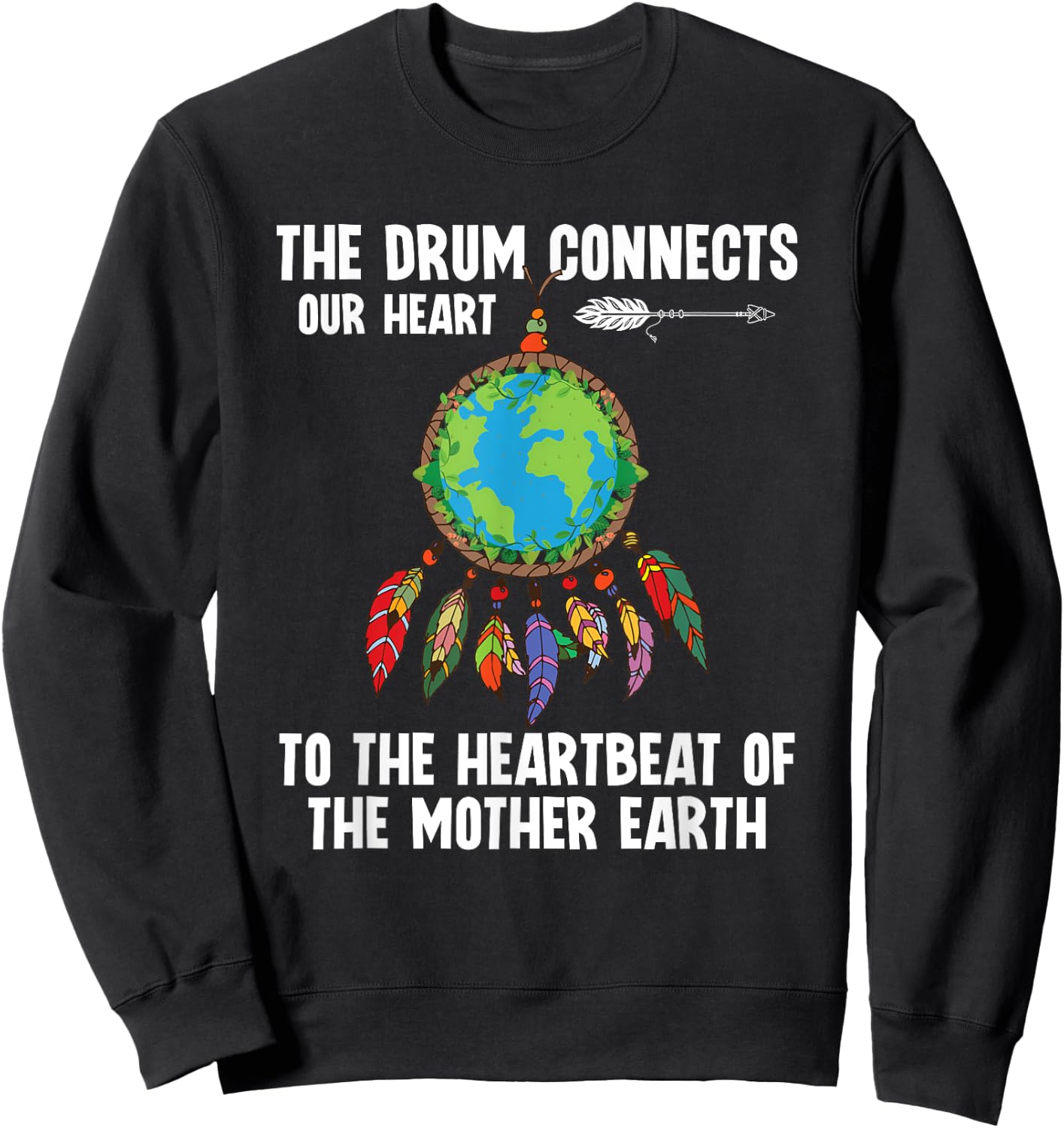 Native American Pride Indigenous Sioux Native American Sweatshirt - Sweatshirt | Black