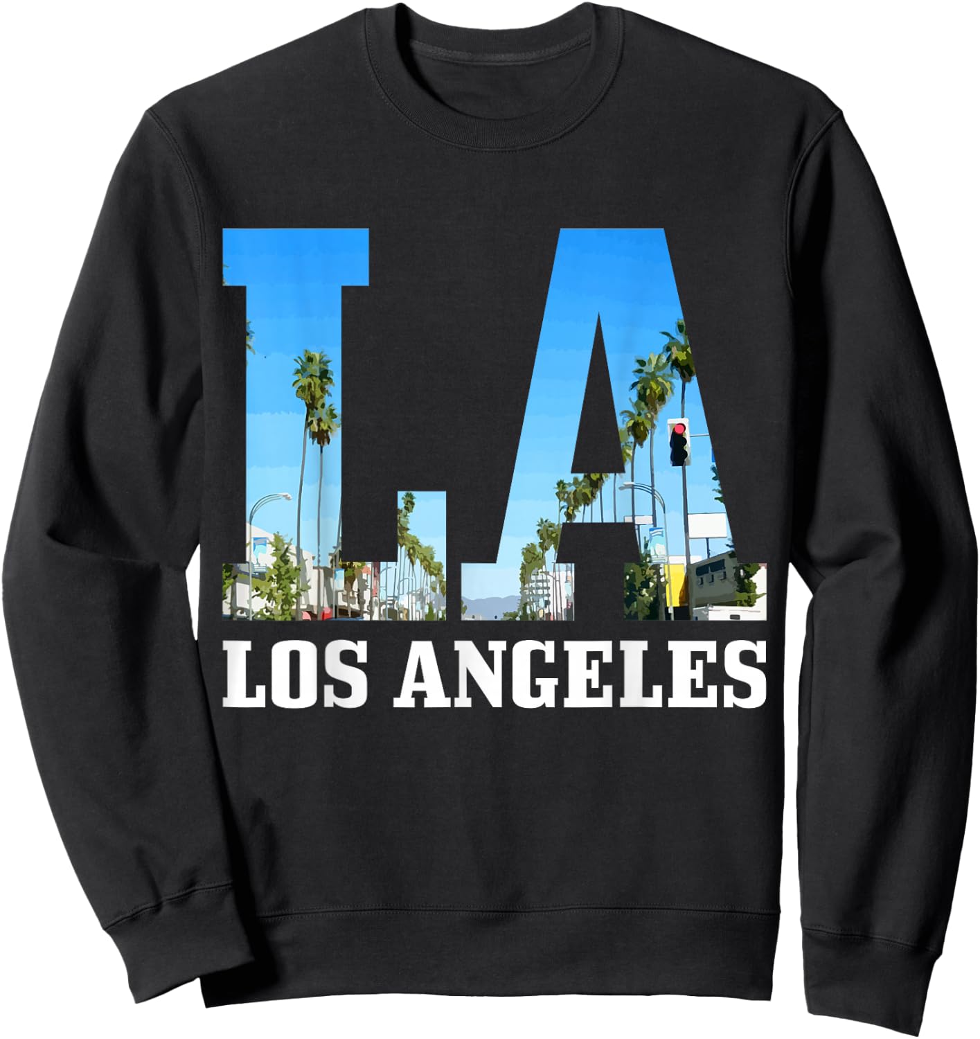 Los Angeles LA Vintage California Los Angeles Sweatshirt - Sweatshirt | Black