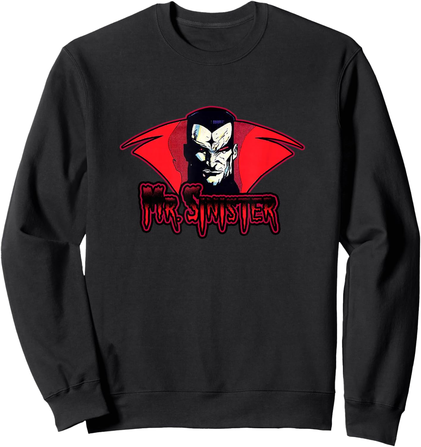 Marvel X-Men Mr. Sinister Face Vintage Portrait Sweatshirt - Sweatshirt | Black