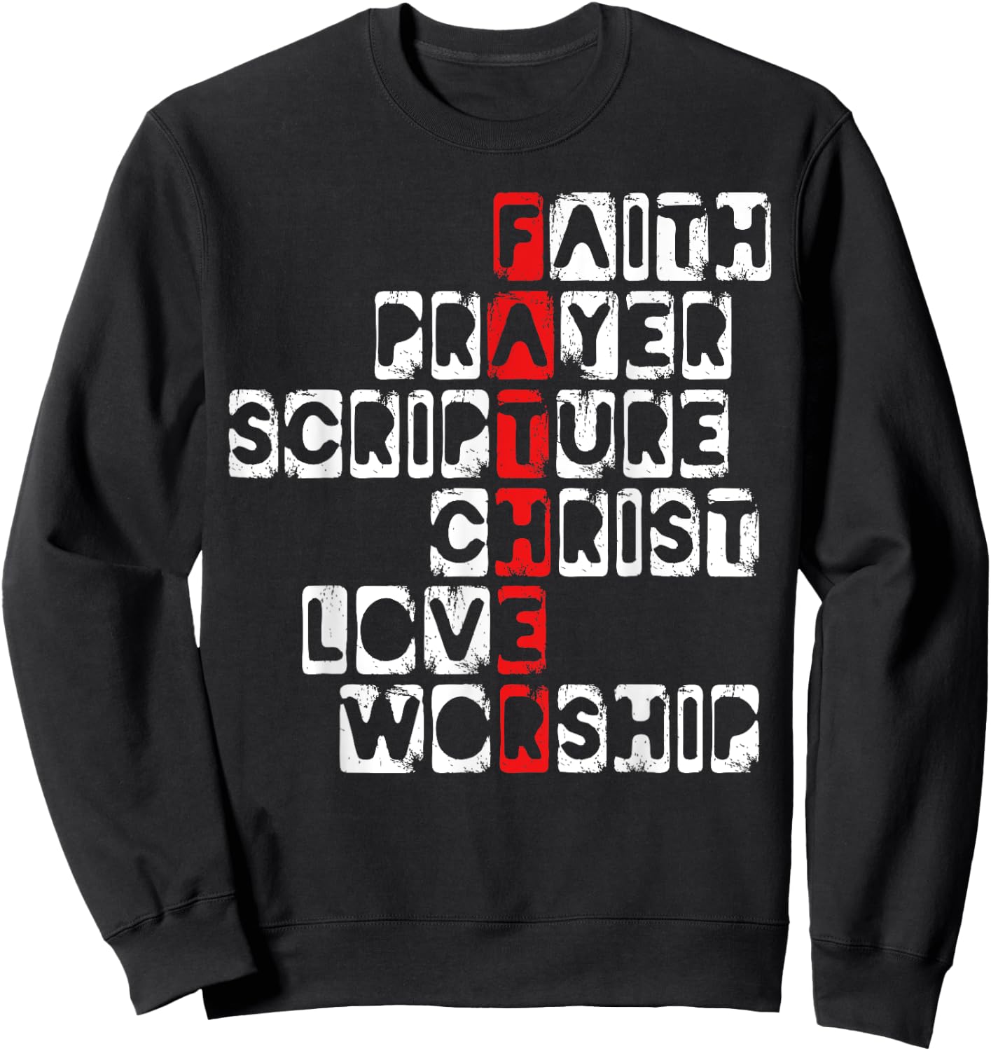 Religious Dad Christian Believer Fatherhood Fathers Day Sweatshirt - Sweatshirt | Black