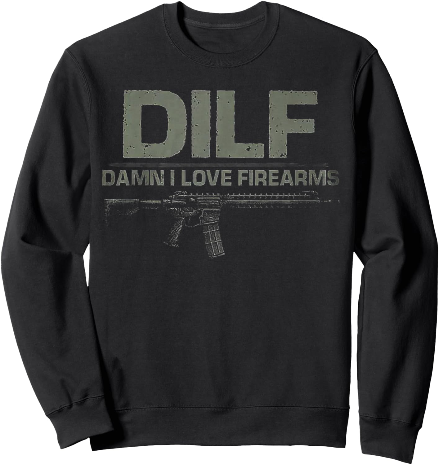 Damn I Love Firearms Sweatshirt - Sweatshirt | Black