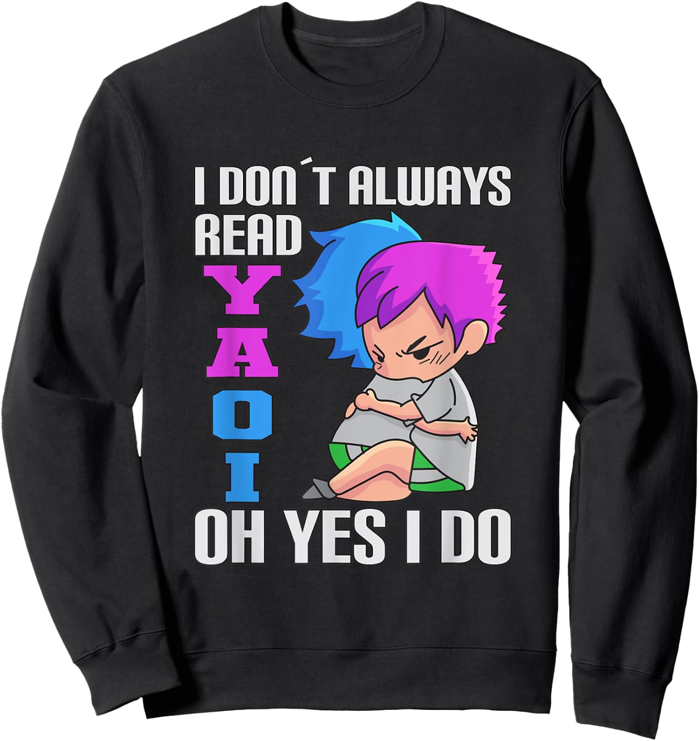 Fujoshi I Yaoi BL Love Manga Sweatshirt - Sweatshirt | Black