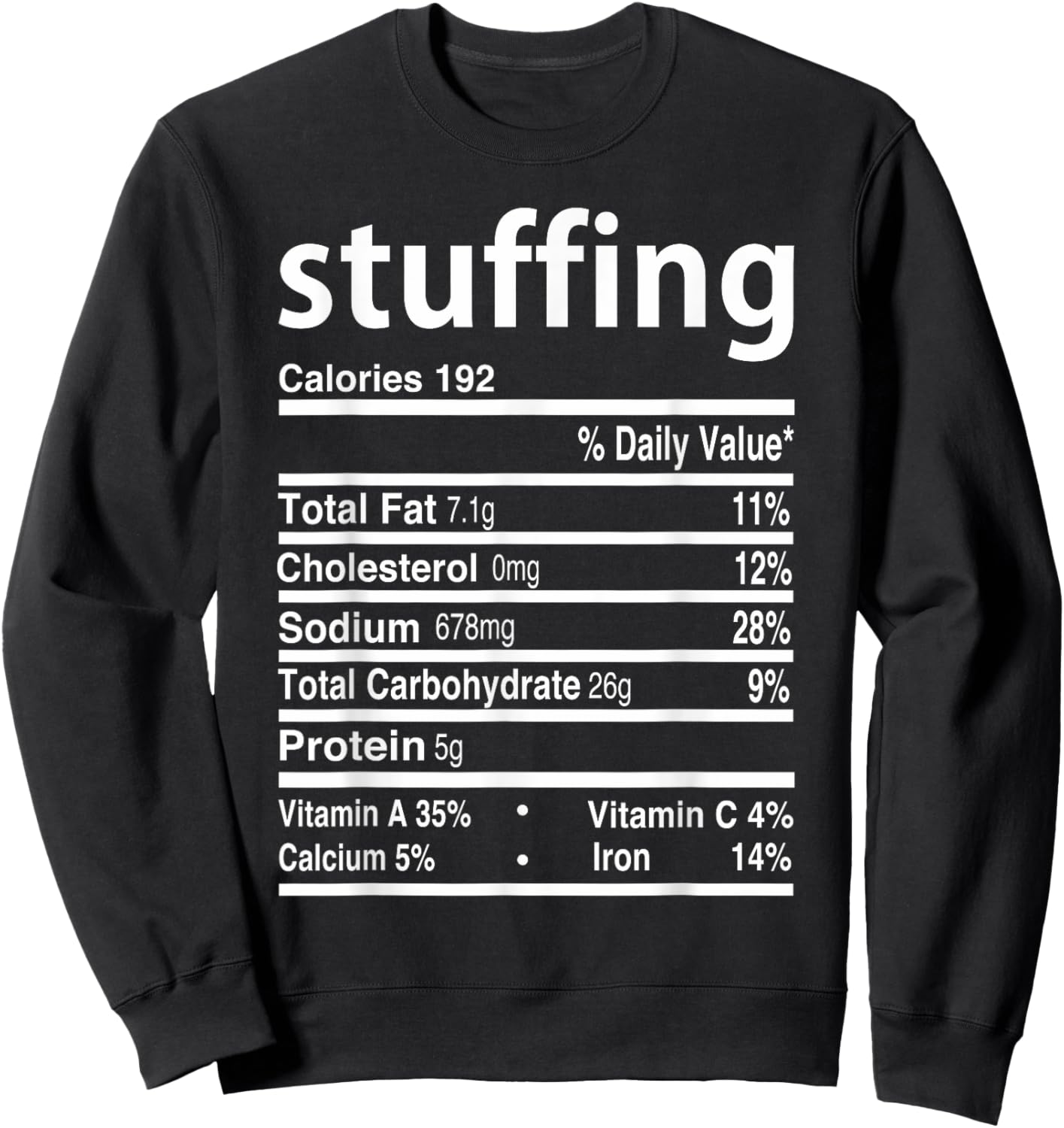 Matching Thanksgiving Shirts For Family Gifts Funny Thanksgiving Christmas Food Sweatshirt - Sweatshirt | Black