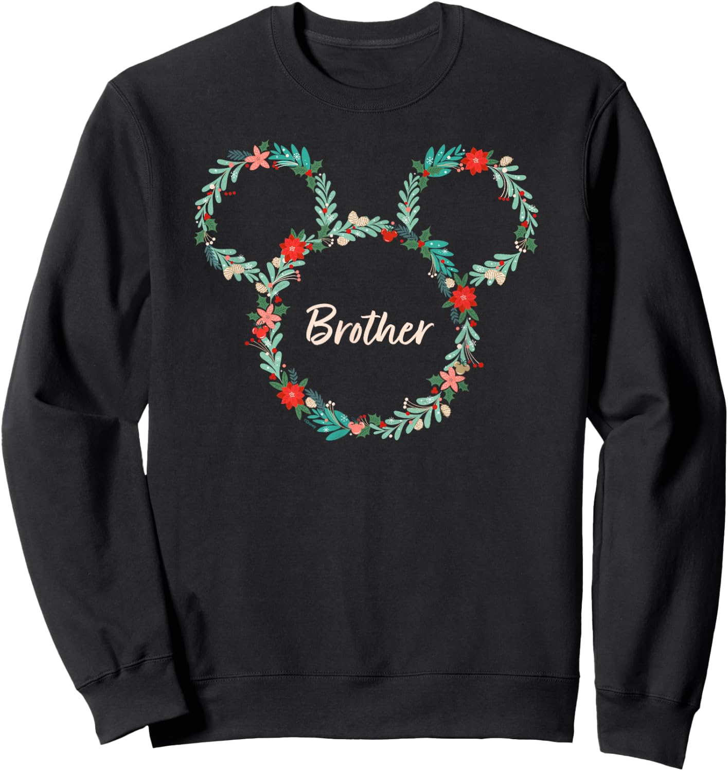Disney Mickey Mouse Christmas Family Vacation Trip Brother Sweatshirt - Sweatshirt | Black