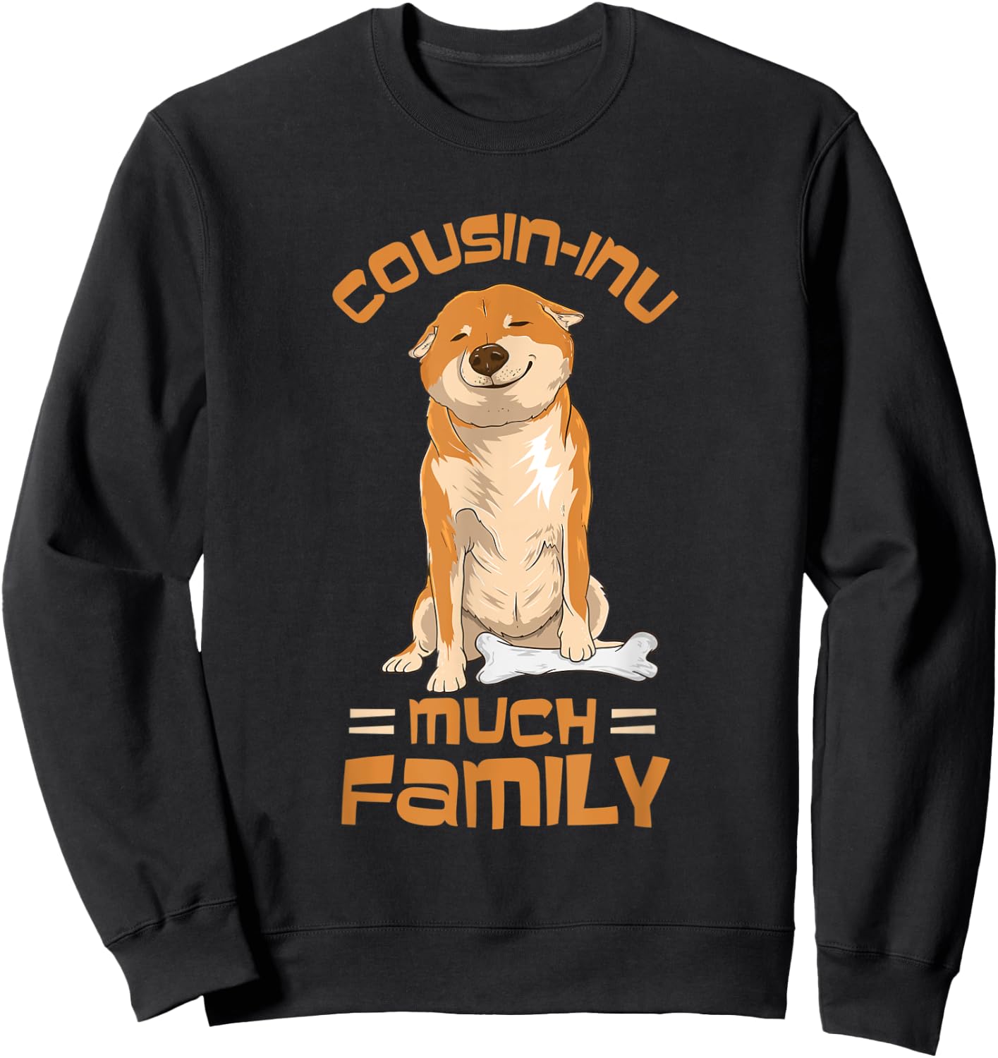 Shiba Inu Dog Cousin Cousin-Inu Family Matching Men Women Sweatshirt - Sweatshirt | Black