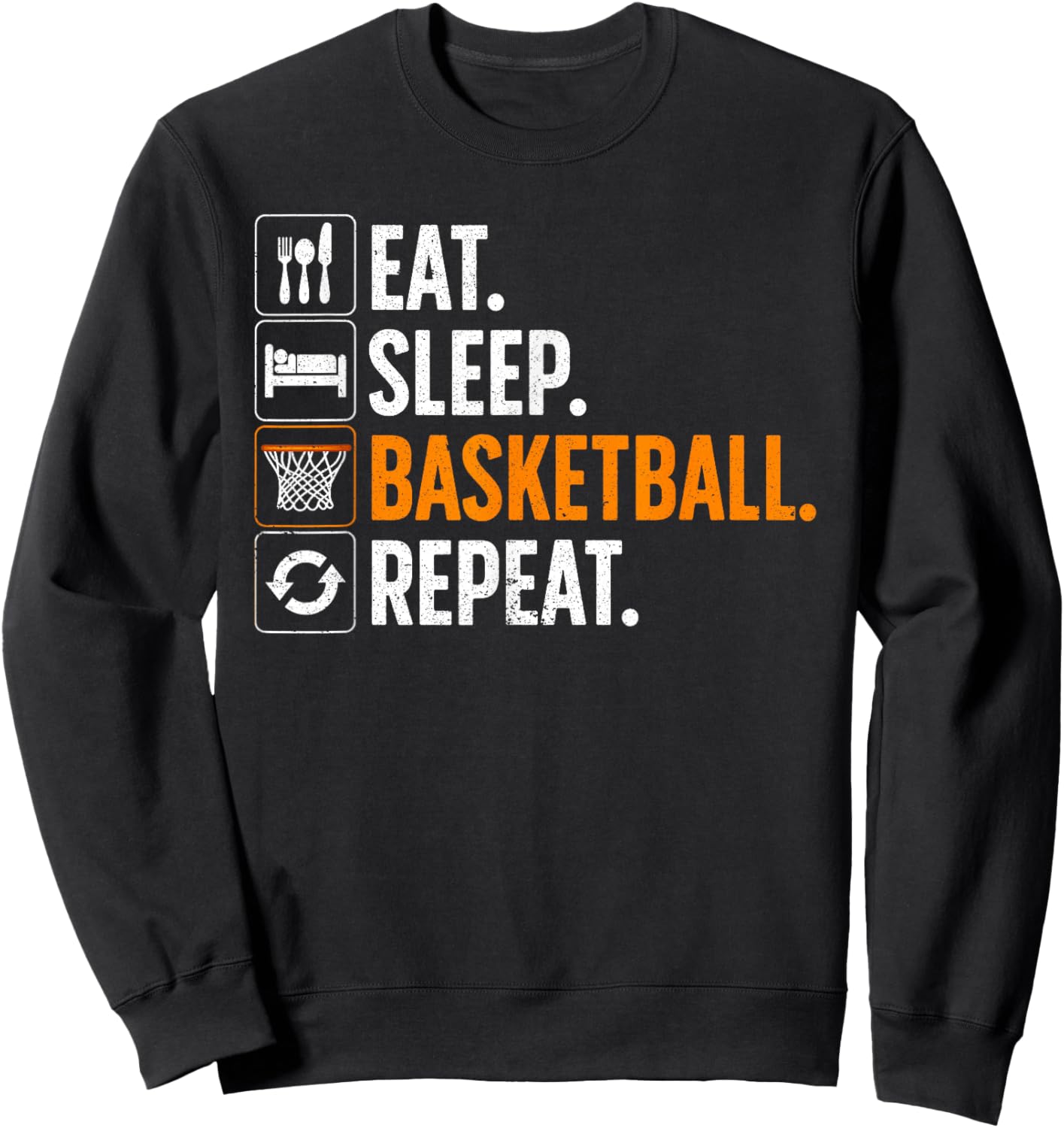 Funny Basketball Women Team Sport Basketball Player Sweatshirt - Sweatshirt | Black