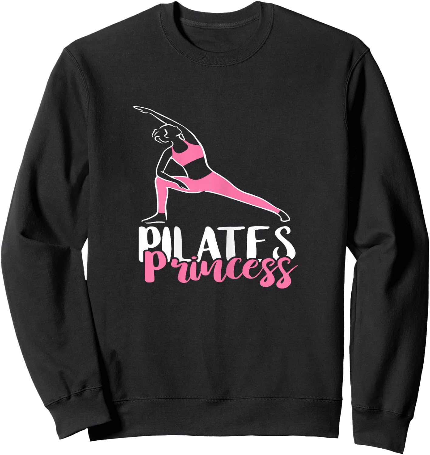 Workout Exercise Pilates Princess Pilates Fitness Instructor Sweatshirt - Sweatshirt | Black