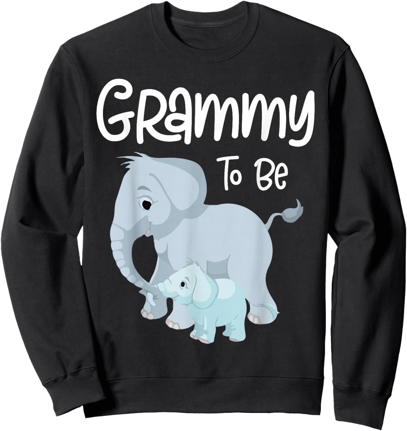 Grammy To Be Elephant Baby Grammy Cute Sweatshirt - Sweatshirt | Black