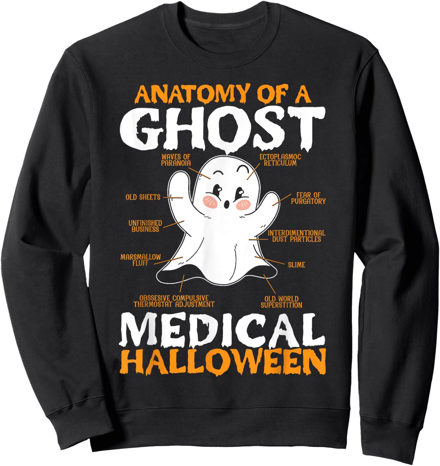 Medical Halloween Trick Or Treat Healthcare Doctor Nurse Sweatshirt - Sweatshirt | Black