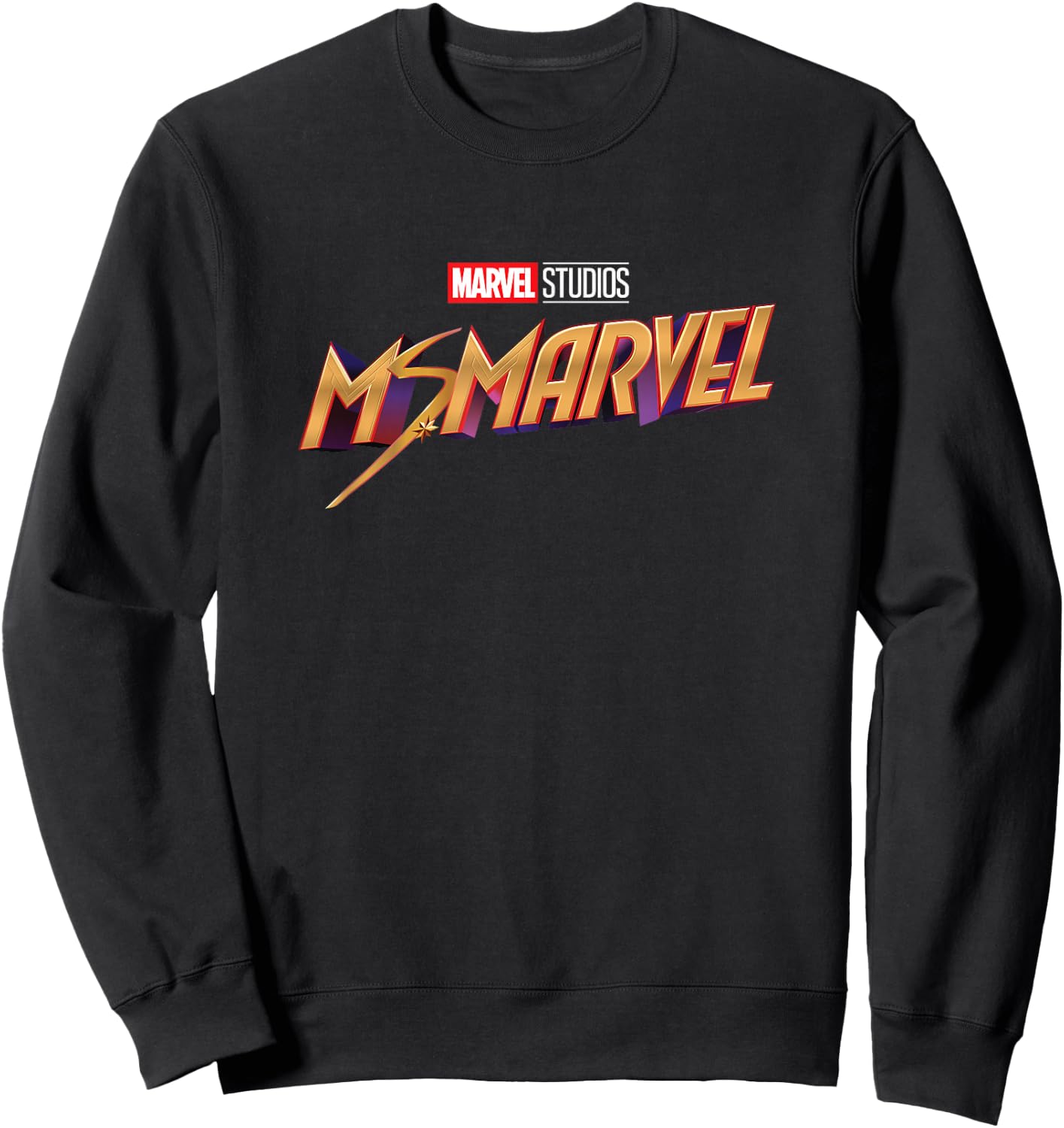 Marvel Ms. Marvel Series Logo Sweatshirt - Sweatshirt | Black
