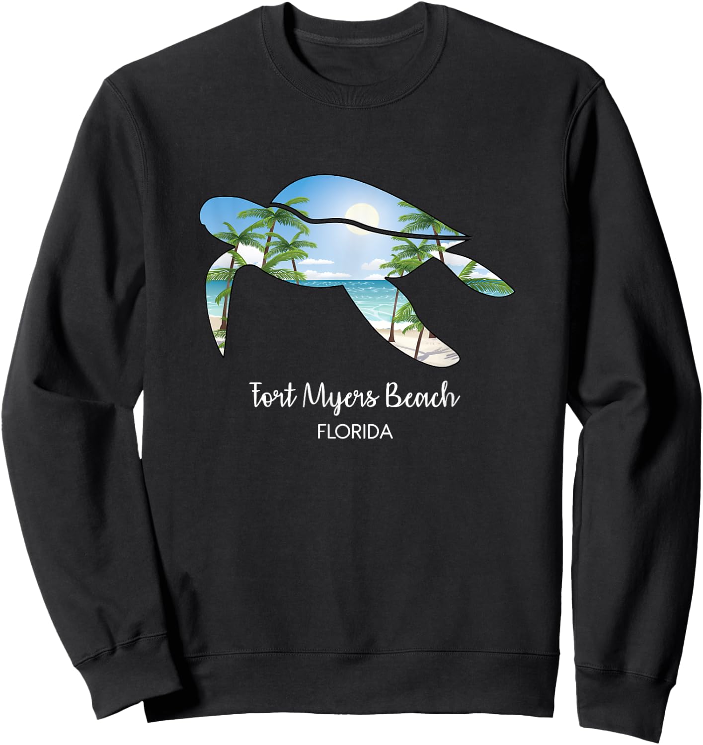 Fort Myers Beach Souvenir or Group Vacation Gift Sweatshirt - Sweatshirt | Black