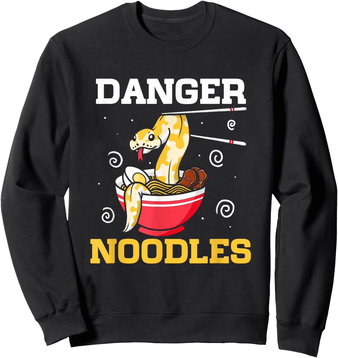 Danger Noodles Snake Owner Ball Python Reptile Snakes Sweatshirt - Sweatshirt | Black